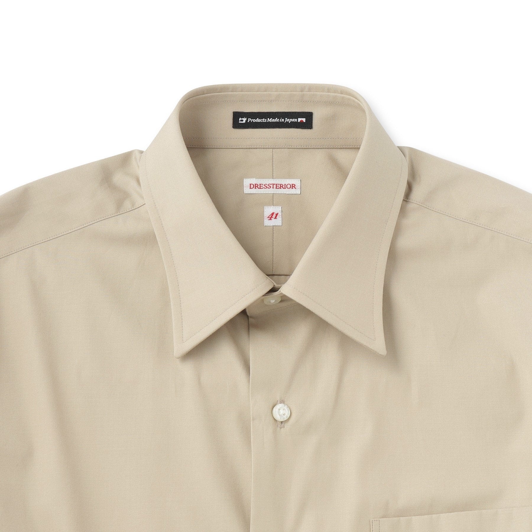 ドレステリア DRESSTERIOR レギュラカラードレスシャツ (ライトベージュ(051)) ライトベージュ(051)