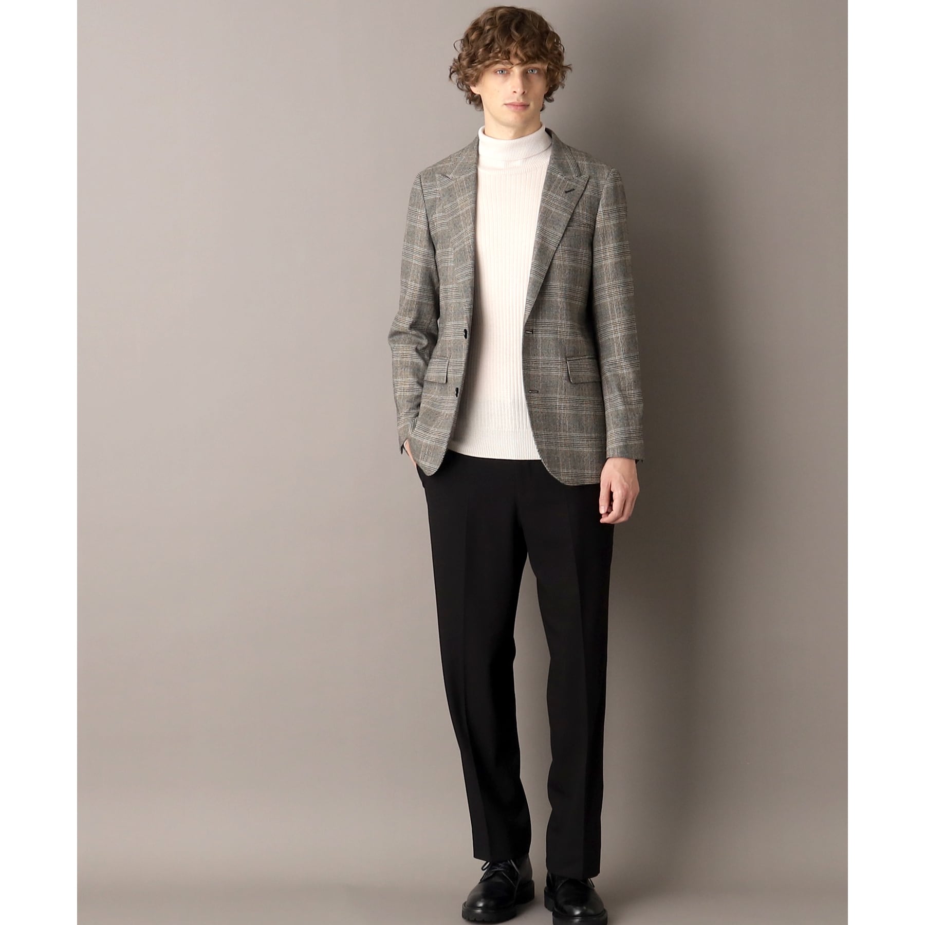 ドレステリア DRESSTERIOR TRシャギー ツータックパンツ (ブラック(019)) ブラック(019)