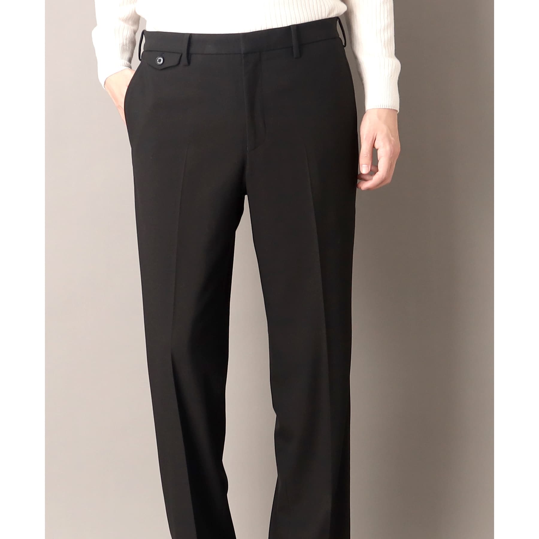 ドレステリア DRESSTERIOR TRシャギー ツータックパンツ (ブラック(019)) ブラック(019)