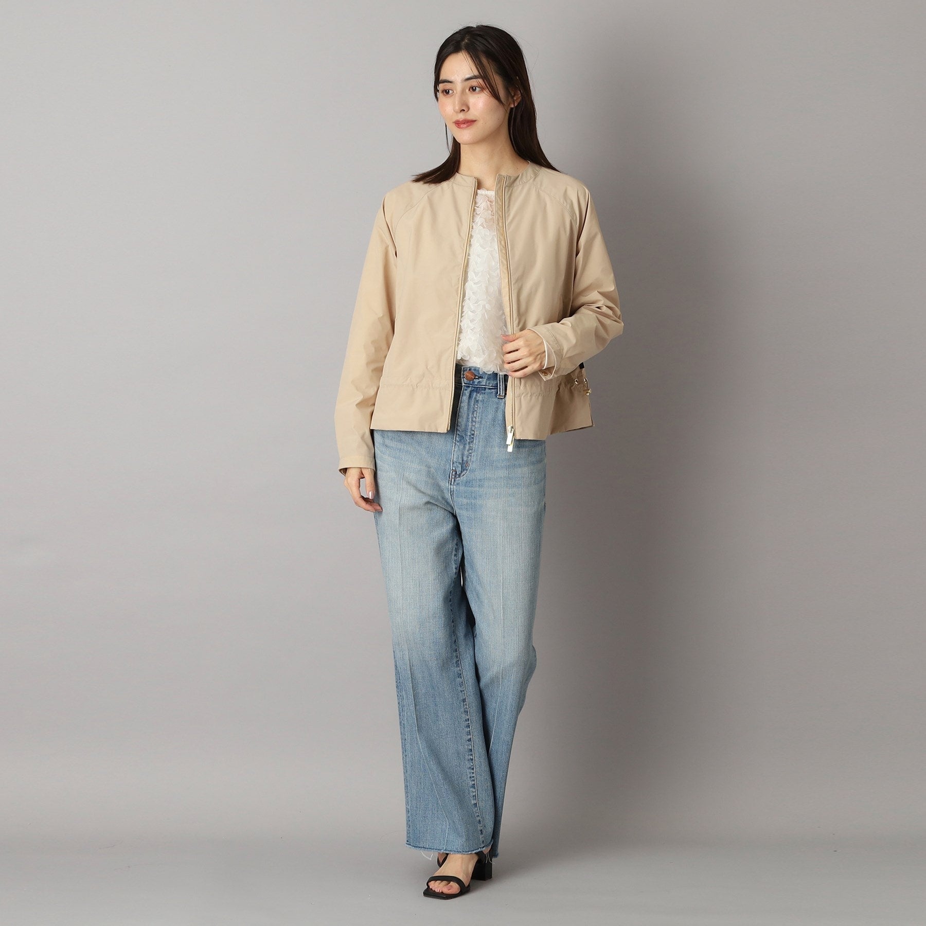 DRESSTERIOR DRESSTERIOR WOOLRICHCITY BOMBER No-Collar Jacket