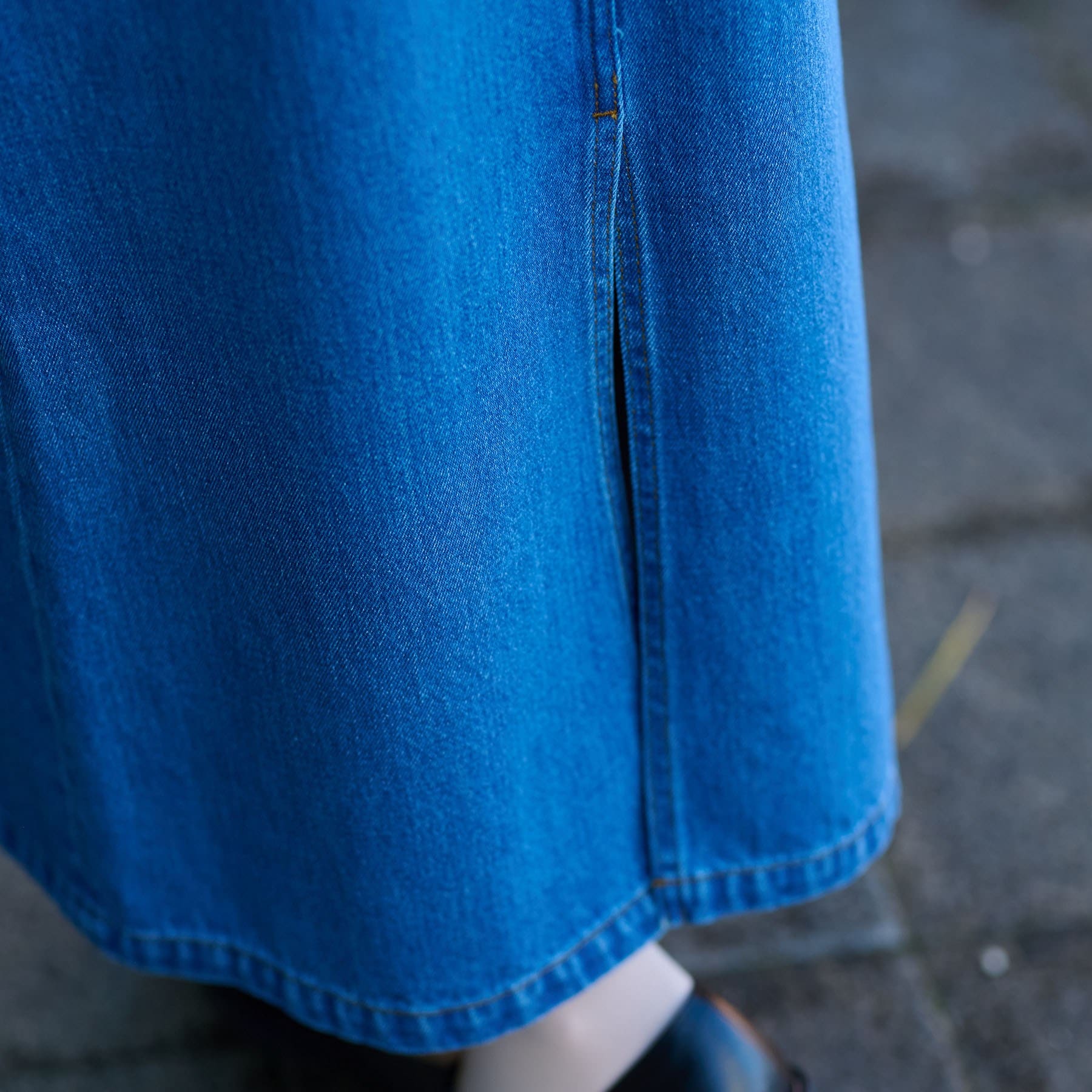 ドレステリア DRESSTERIOR デニムナロースカート (ブルー(093)) ブルー(093)