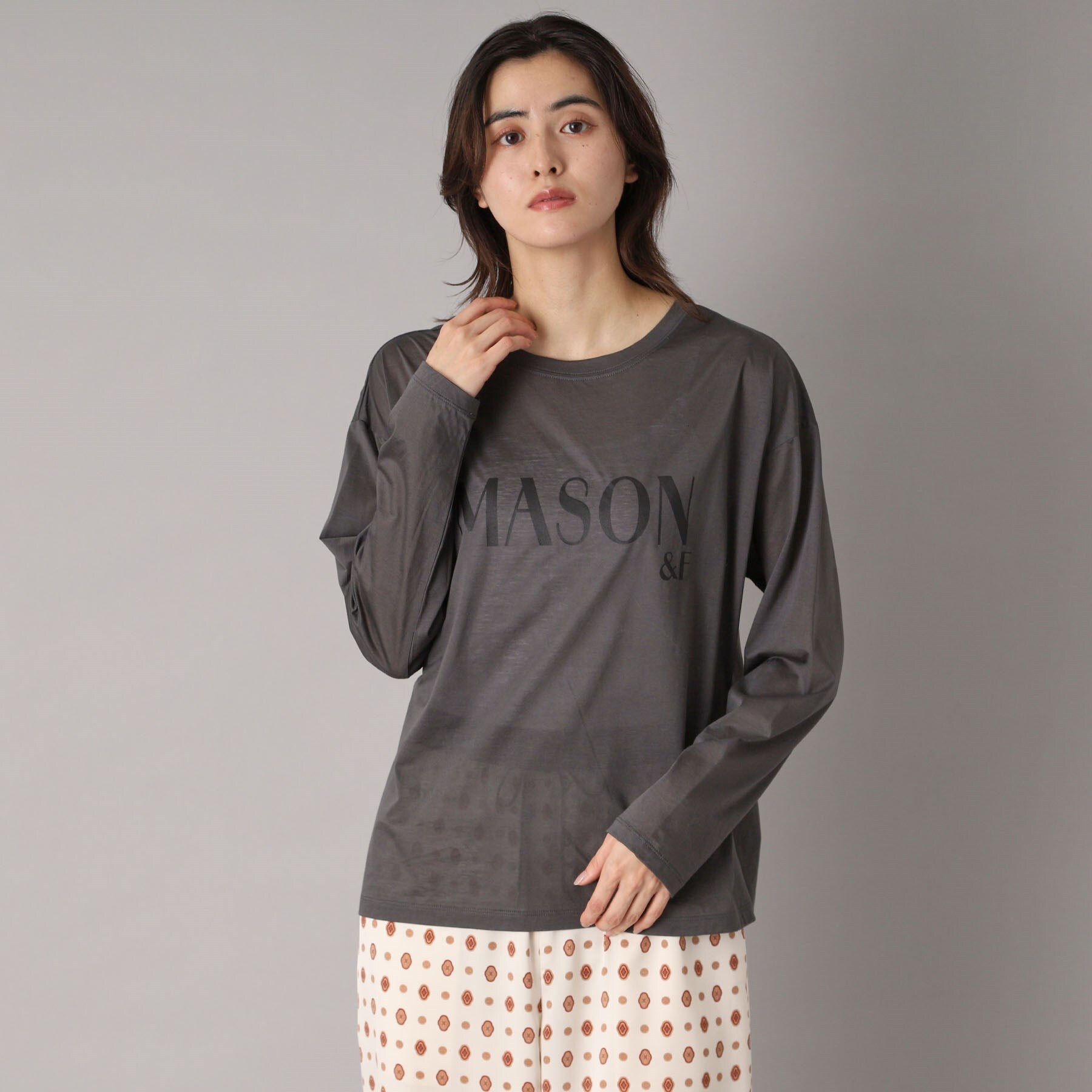 ドレステリア DRESSTERIOR シアーロゴロンT (グレージュ(050)) グレージュ(050)