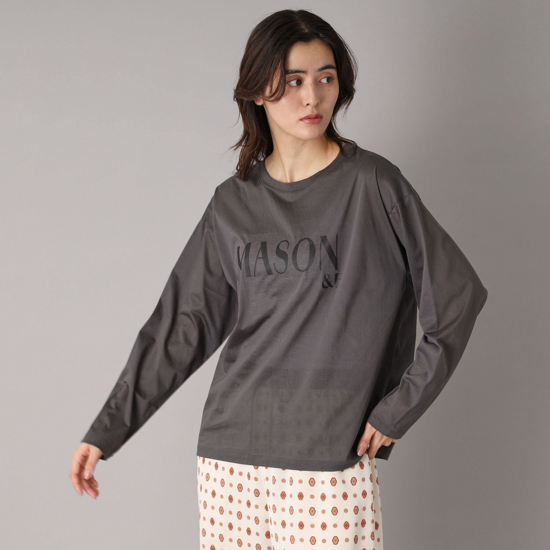 ドレステリア DRESSTERIOR シアーロゴロンT (グレージュ(050)) グレージュ(050)