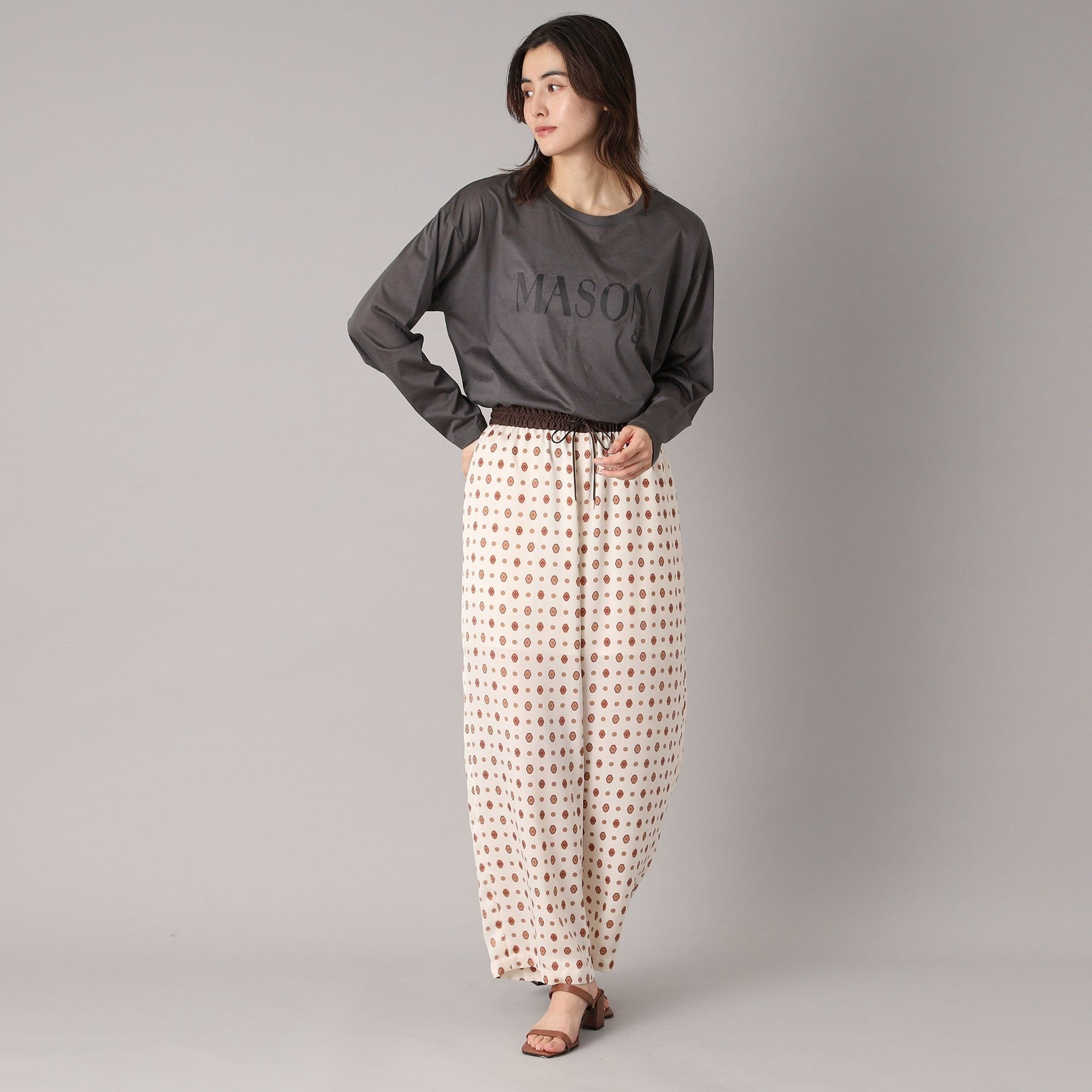 ドレステリア DRESSTERIOR シアーロゴロンT (グレージュ(050)) グレージュ(050)