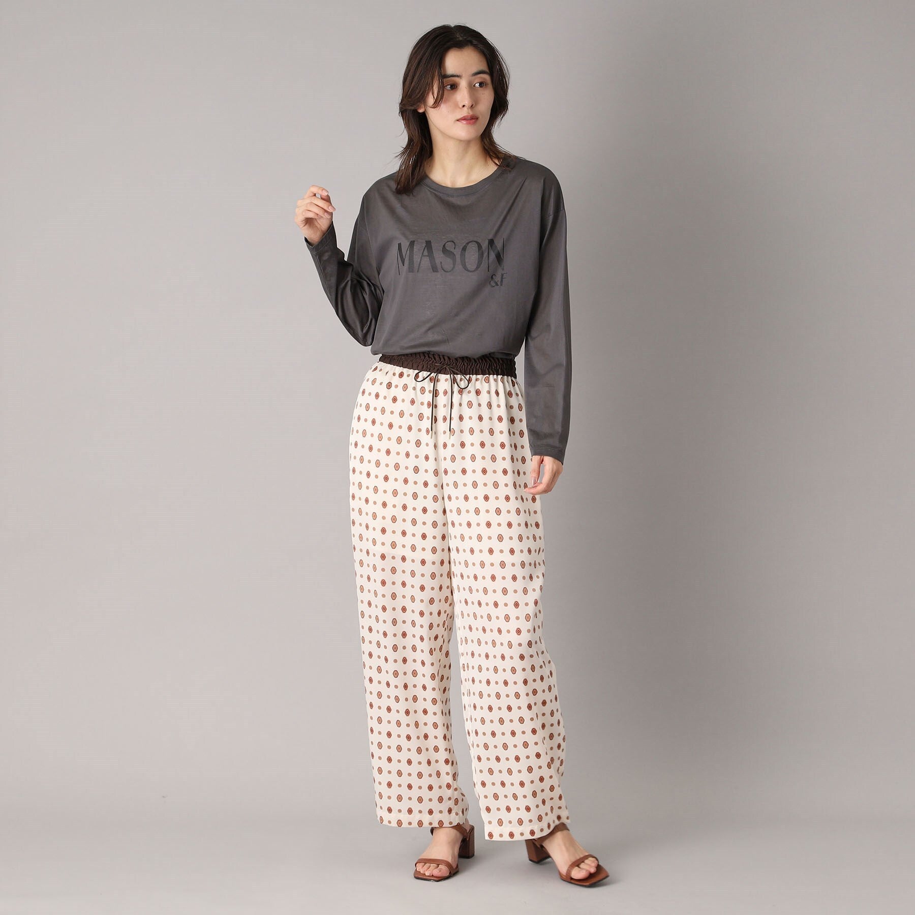 ドレステリア DRESSTERIOR シアーロゴロンT (グレージュ(050)) グレージュ(050)