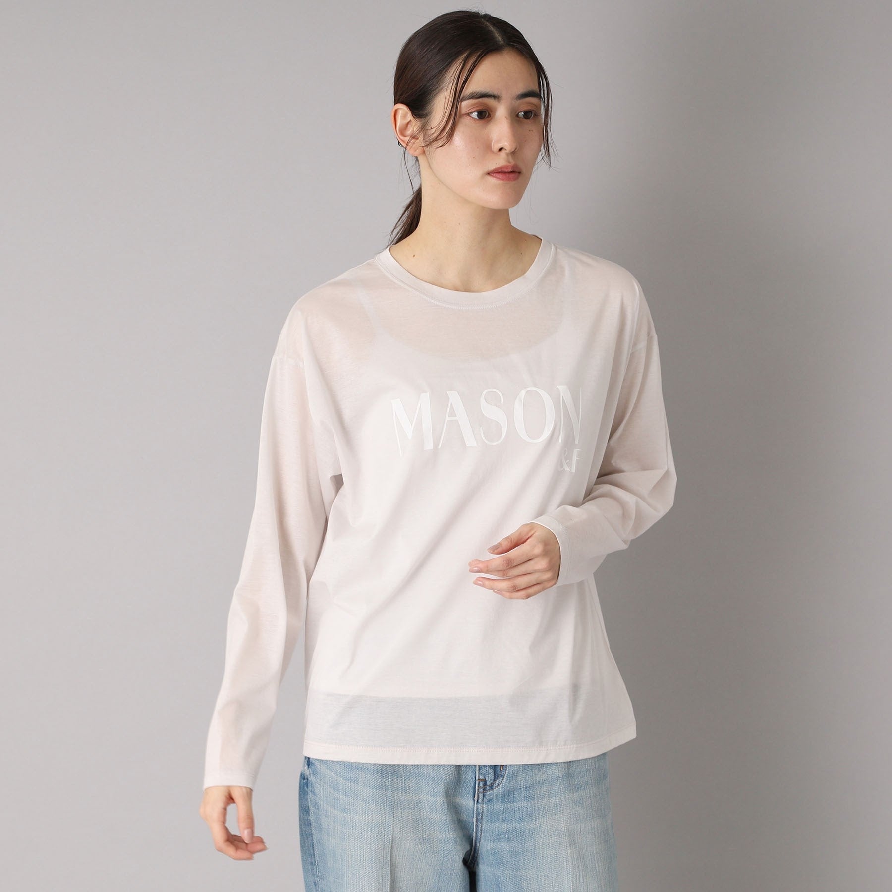 ドレステリア DRESSTERIOR シアーロゴロンT (グレージュ(050)) グレージュ(050)