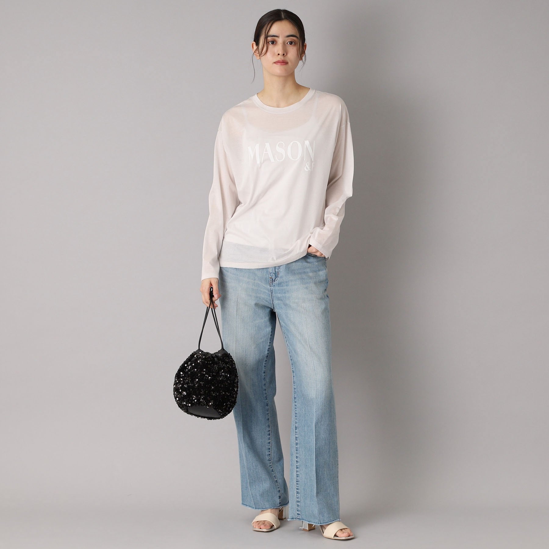 ドレステリア DRESSTERIOR シアーロゴロンT (グレージュ(050)) グレージュ(050)