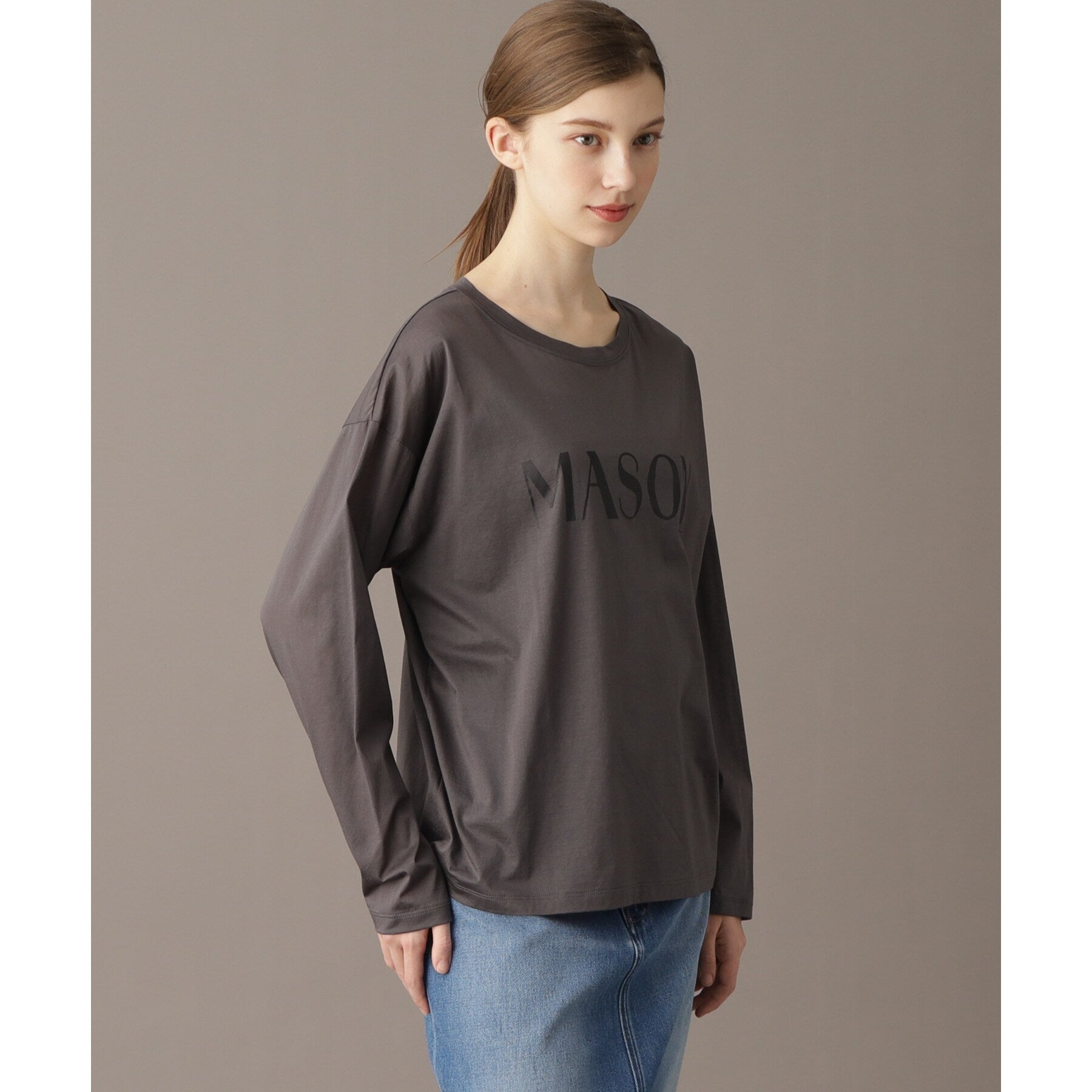 ドレステリア DRESSTERIOR シアーロゴロンT (グレージュ(050)) グレージュ(050)