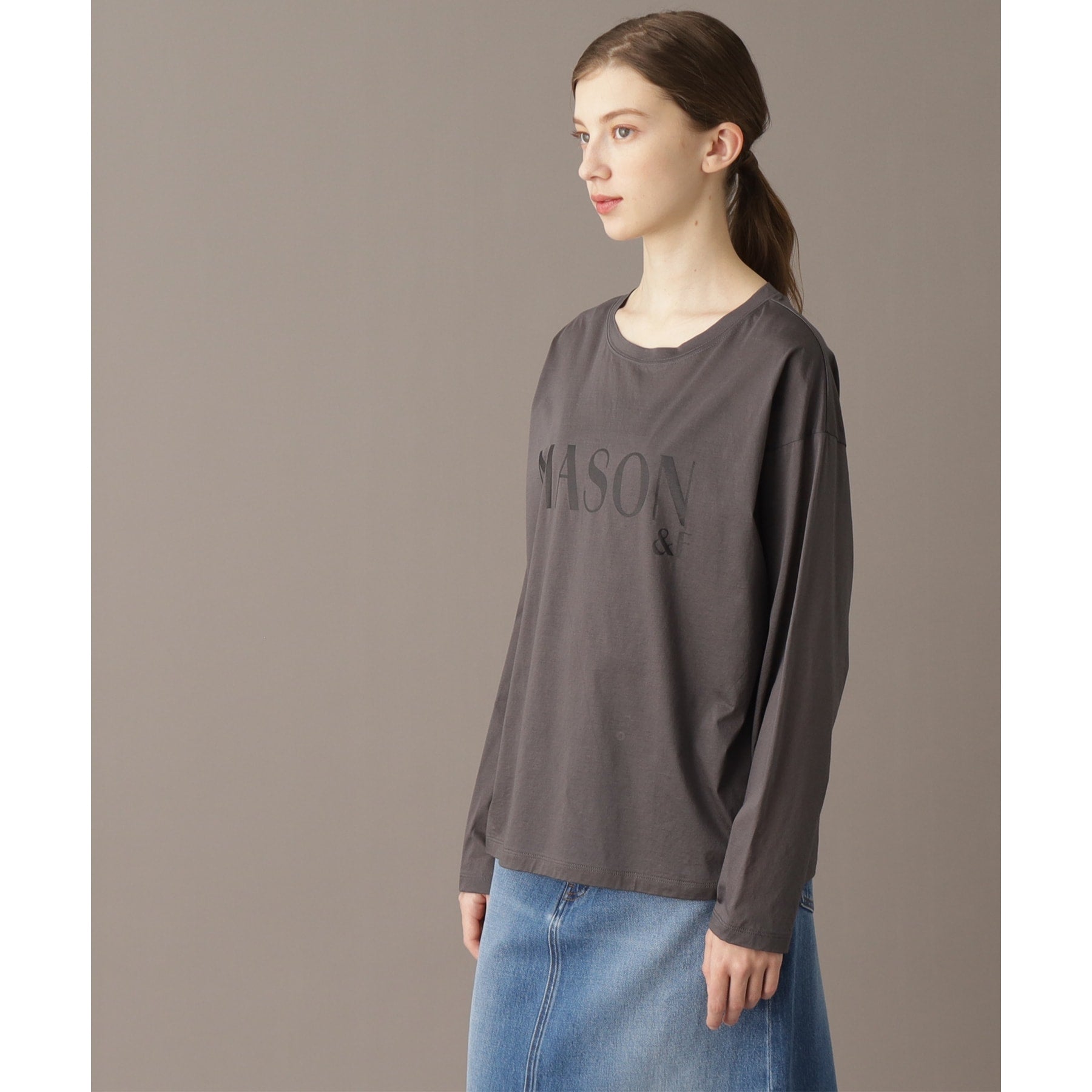 ドレステリア DRESSTERIOR シアーロゴロンT (グレージュ(050)) グレージュ(050)