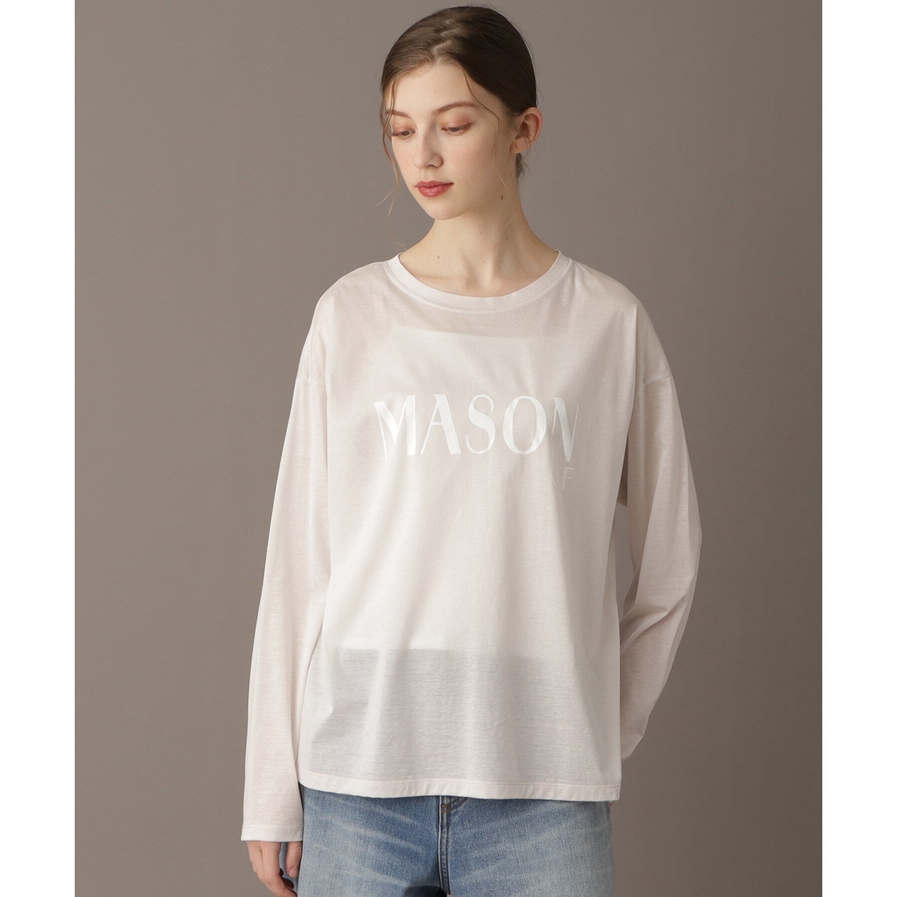 ドレステリア DRESSTERIOR シアーロゴロンT (グレージュ(050)) グレージュ(050)