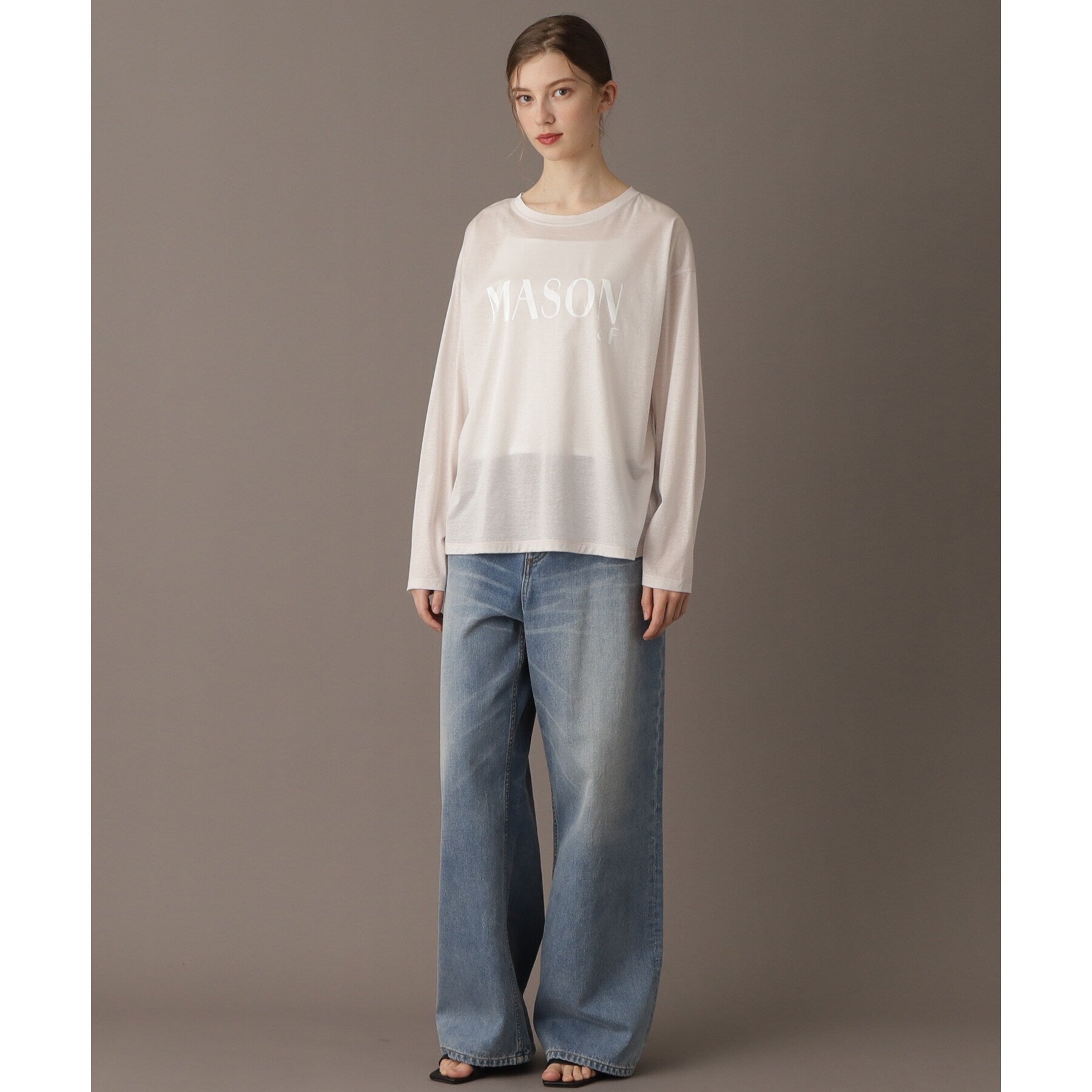 ドレステリア DRESSTERIOR シアーロゴロンT (グレージュ(050)) グレージュ(050)