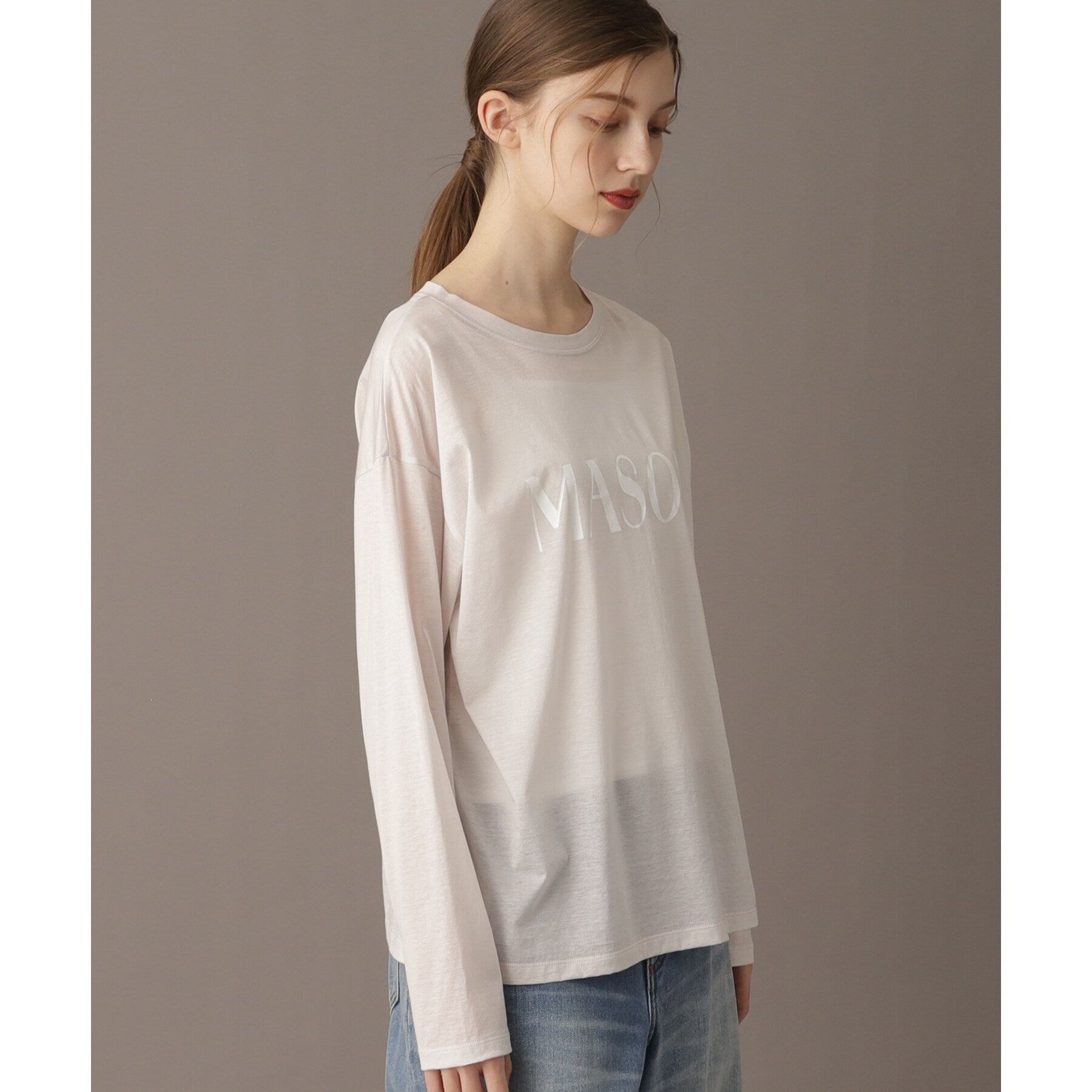 ドレステリア DRESSTERIOR シアーロゴロンT (グレージュ(050)) グレージュ(050)