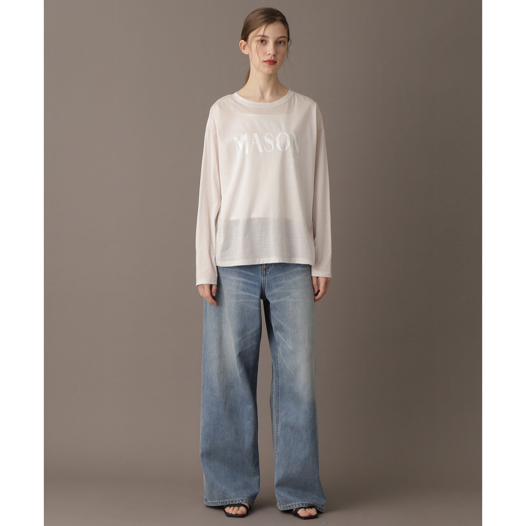 ドレステリア DRESSTERIOR シアーロゴロンT (グレージュ(050)) グレージュ(050)