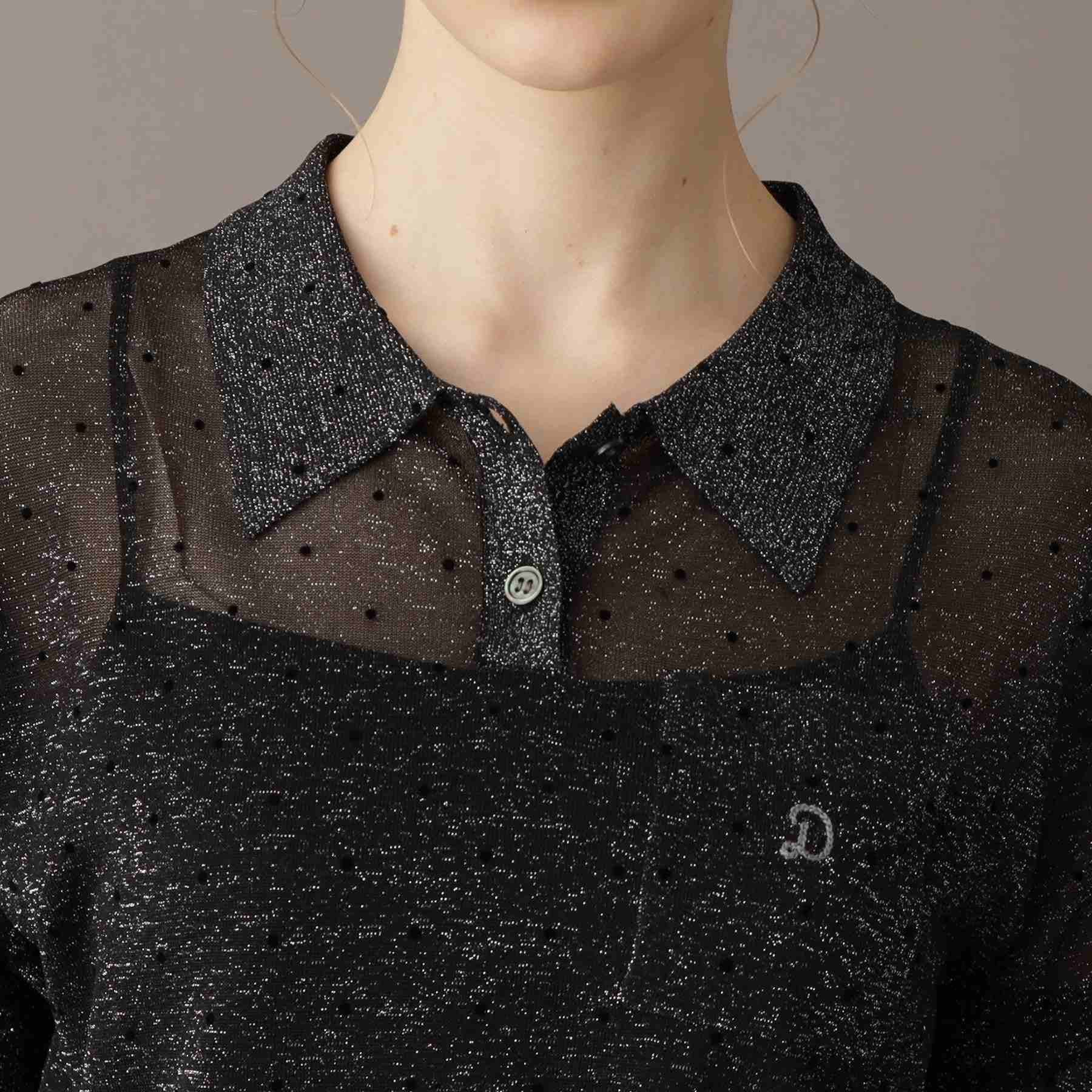 ドレステリア DRESSTERIOR ドットシアーポロ (ベージュ(152)) ベージュ(152)