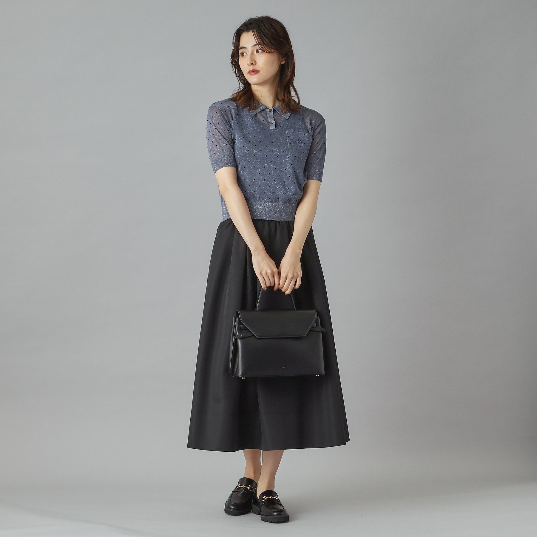 ドレステリア DRESSTERIOR ドットシアーポロ (ベージュ(152)) ベージュ(152)