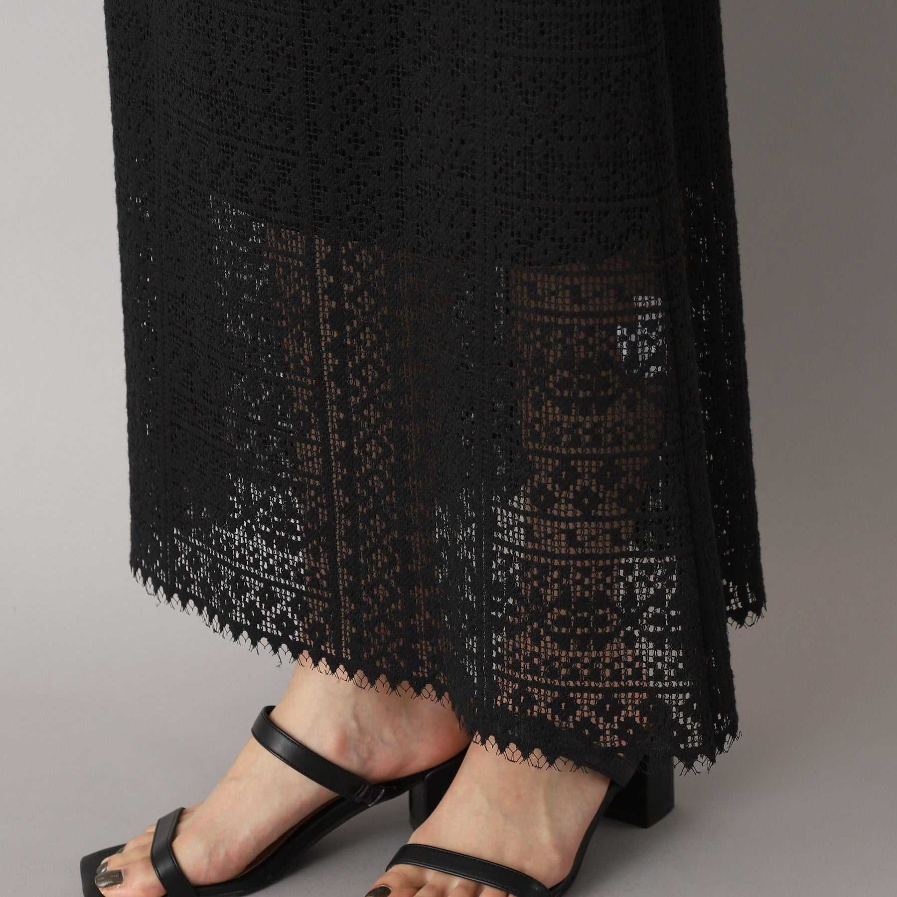 ドレステリア DRESSTERIOR オーガニックコットンブレンドレーススカート (オフホワイト(003)) オフホワイト(003)