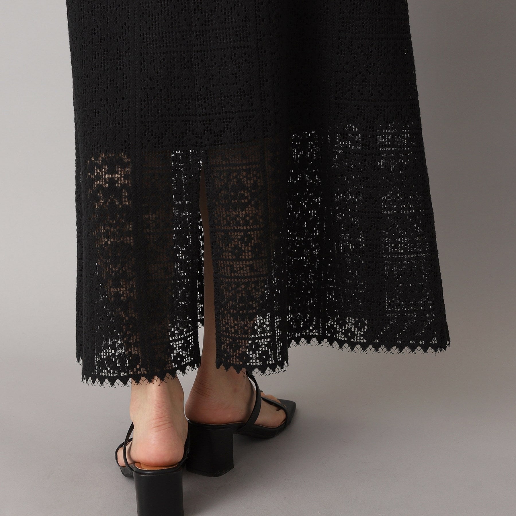 ドレステリア DRESSTERIOR オーガニックコットンブレンドレーススカート (オフホワイト(003)) オフホワイト(003)