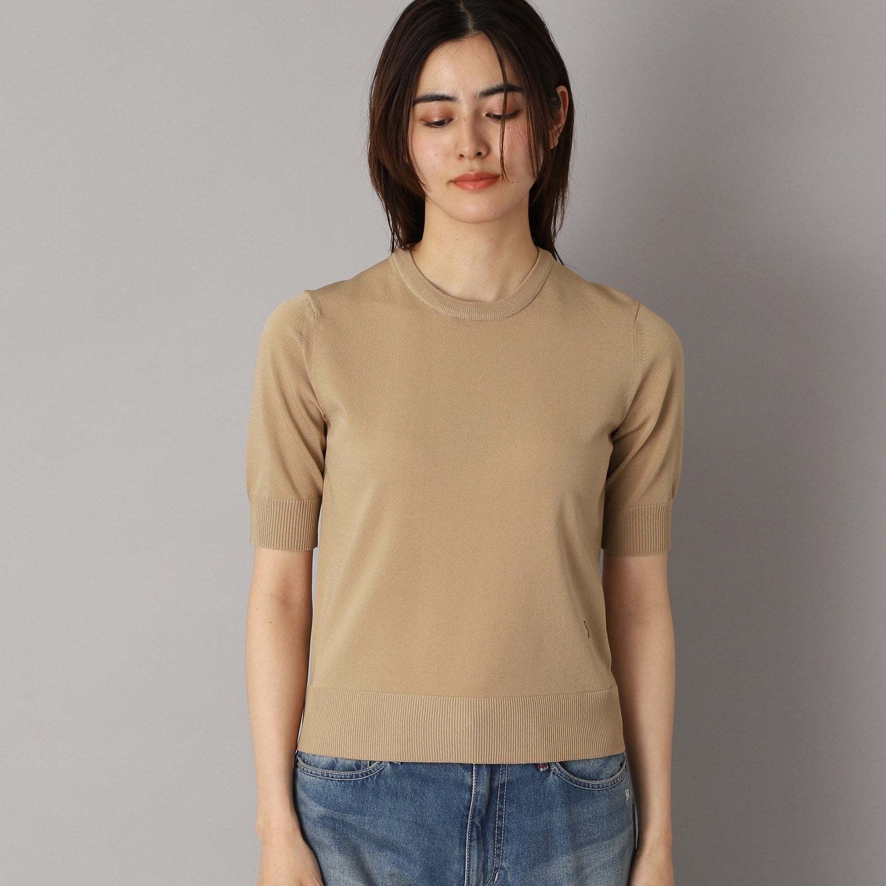 ドレステリア DRESSTERIOR エンブロイダリーカラーニット (ネイビー(094)) ネイビー(094)