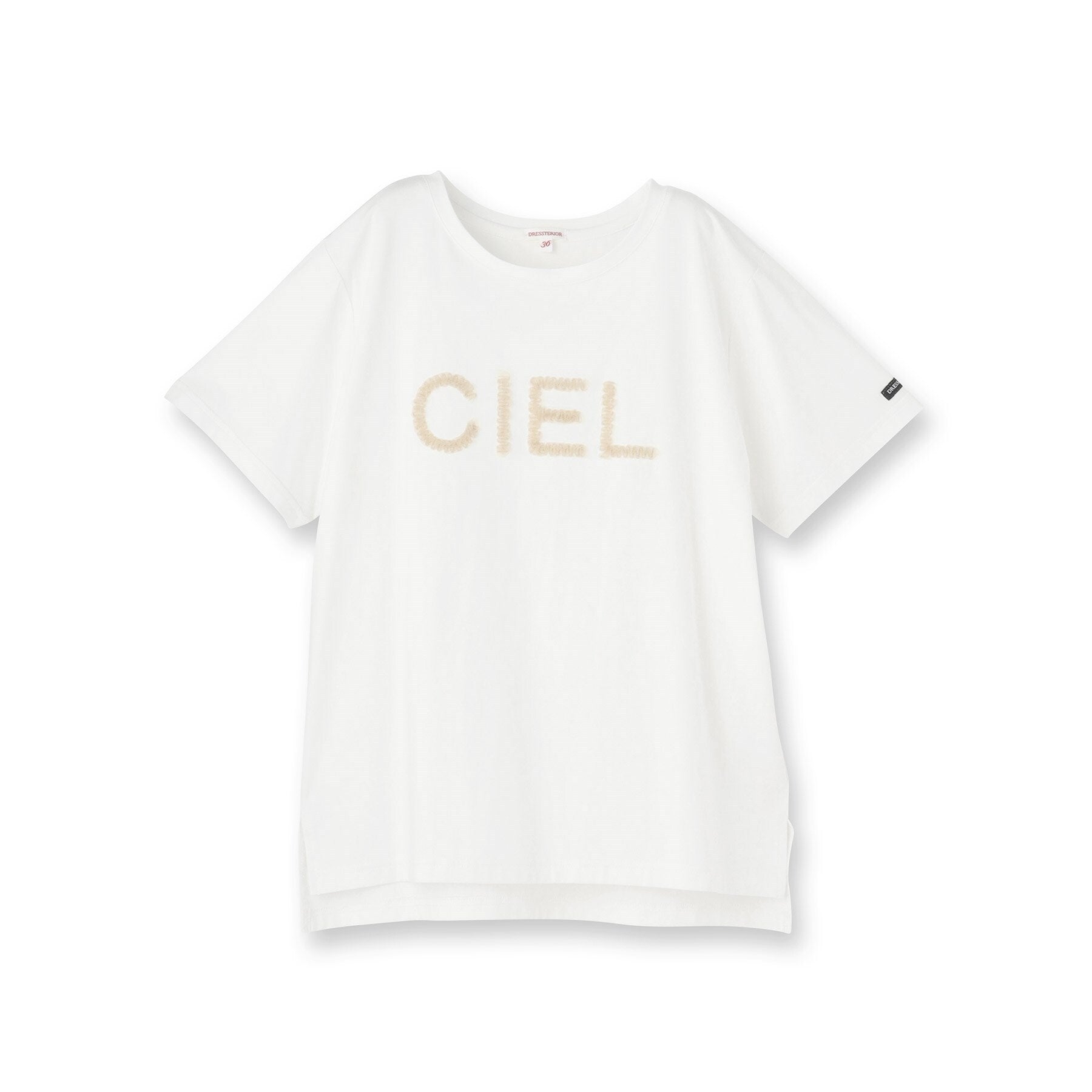 ドレステリア DRESSTERIOR クリア天竺チュールCIELロゴTシャツ (ブラック(019)) ブラック(019)
