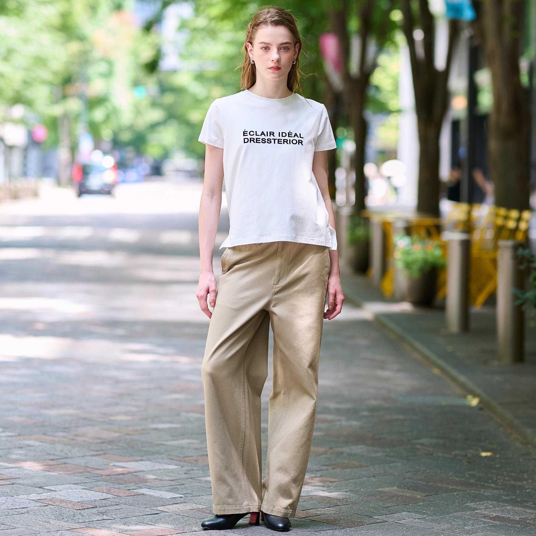 ドレステリア DRESSTERIOR クリア天竺ロゴTシャツ (オフホワイト(003)) オフホワイト(003)