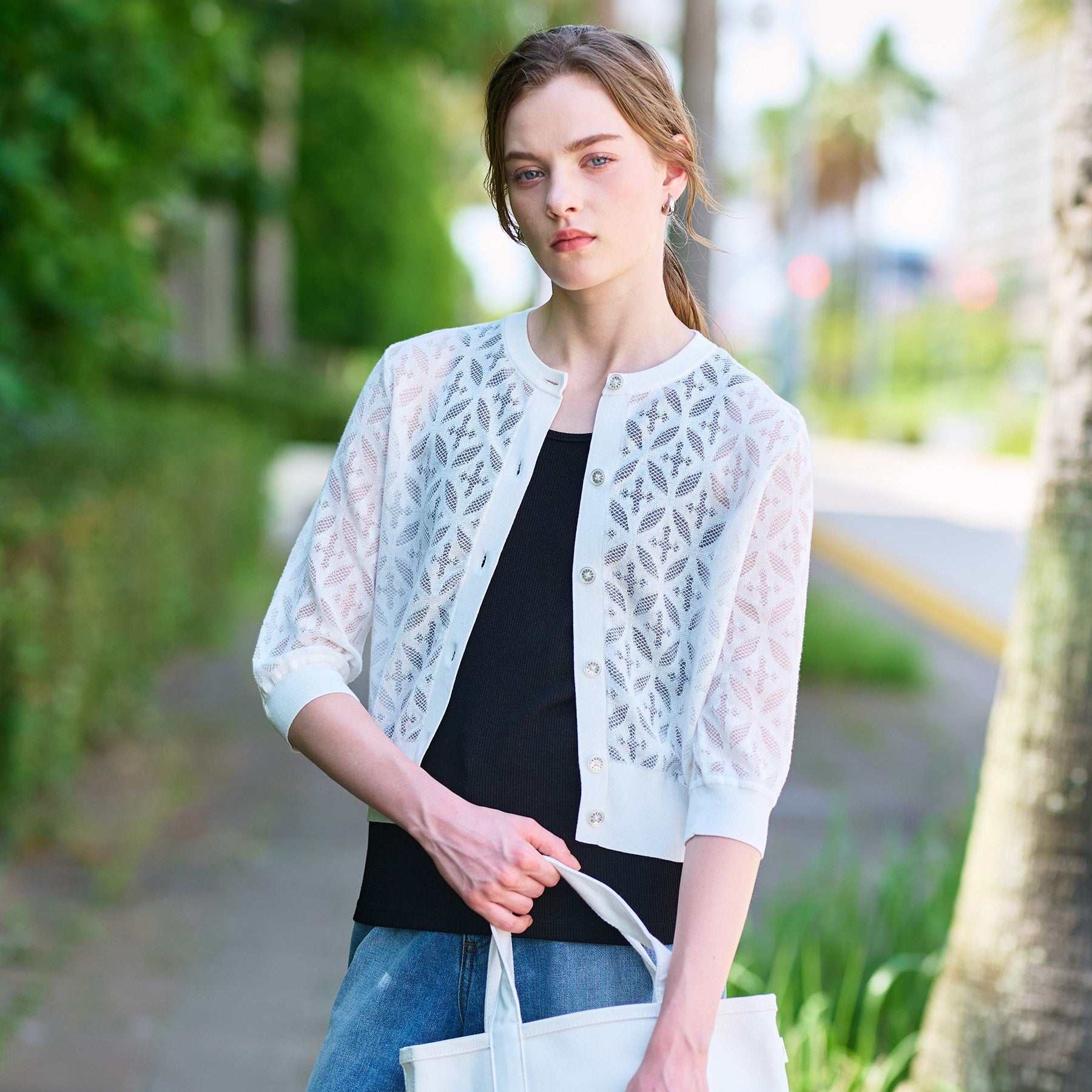 ドレステリア DRESSTERIOR オーバーラップレースハーフスリーブ (ブラック(019)) ブラック(019)