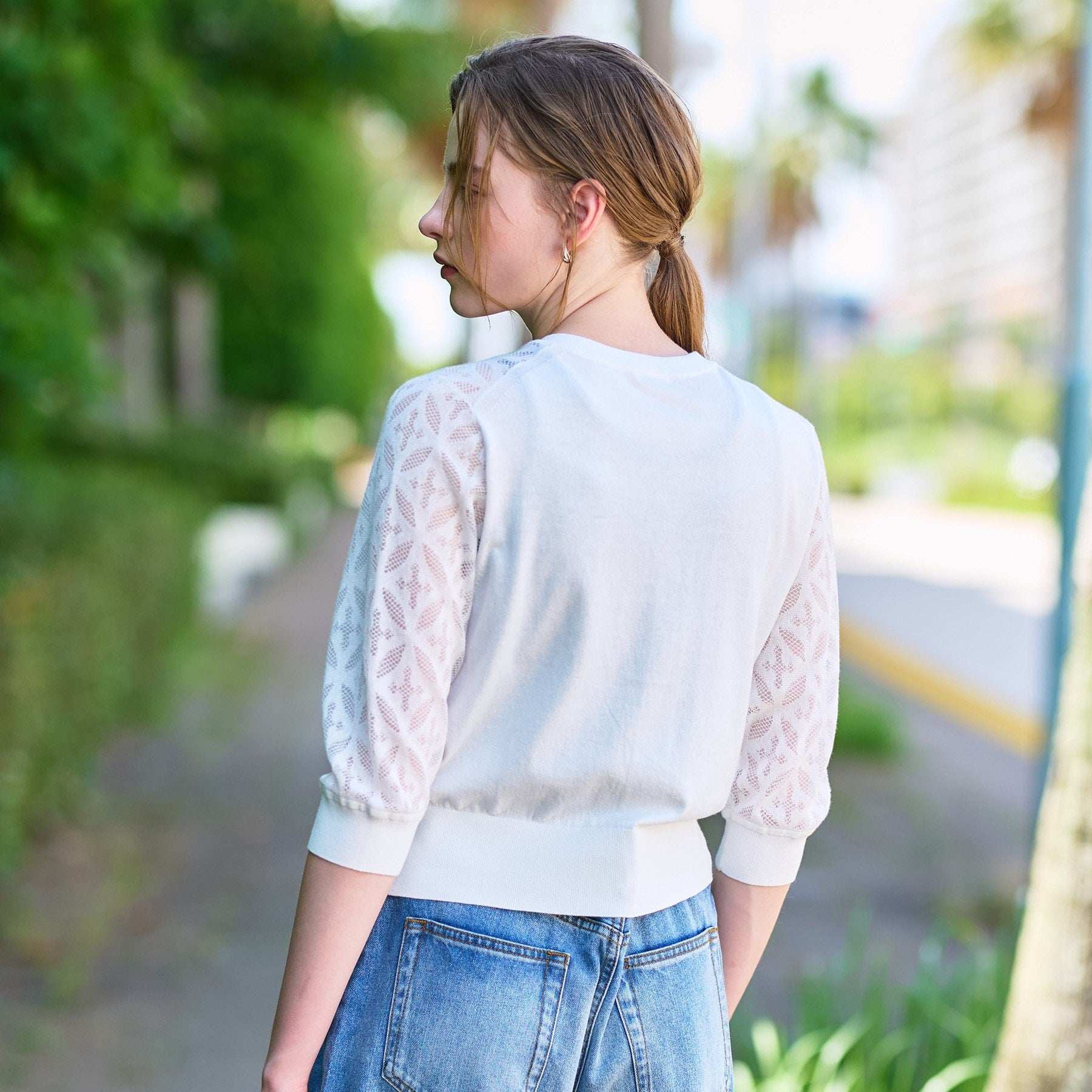 ドレステリア DRESSTERIOR オーバーラップレースハーフスリーブ (ブラック(019)) ブラック(019)