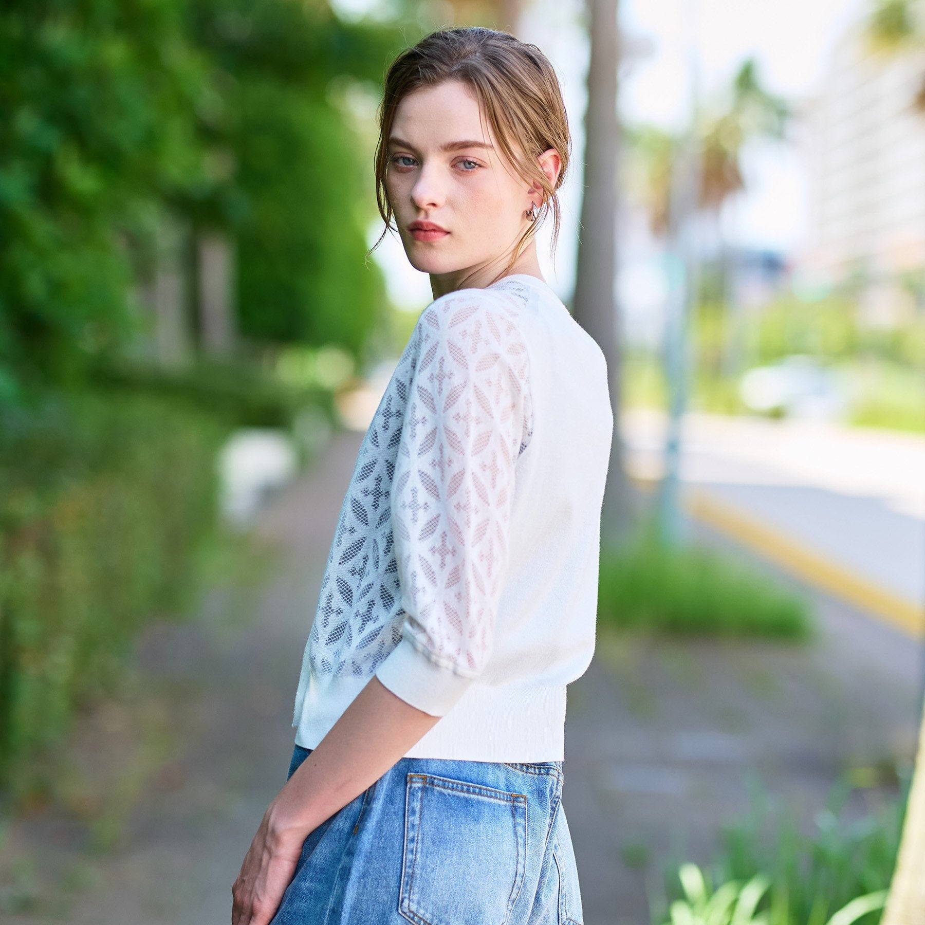 ドレステリア DRESSTERIOR オーバーラップレースハーフスリーブ (ブラック(019)) ブラック(019)