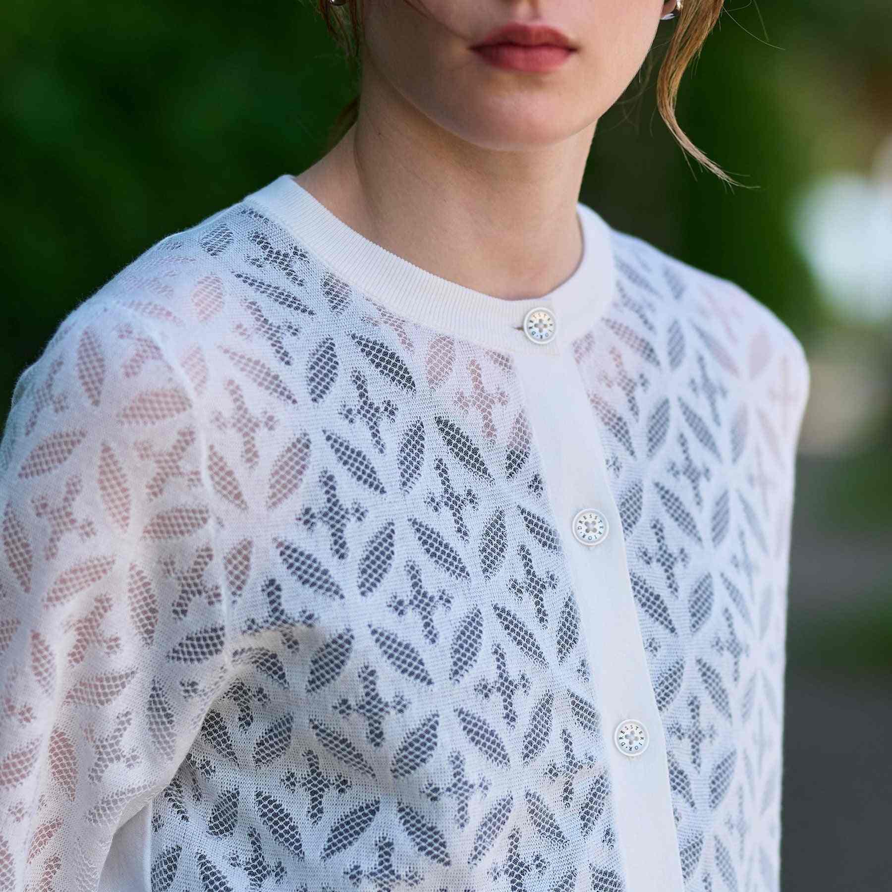 ドレステリア DRESSTERIOR オーバーラップレースハーフスリーブ (ブラック(019)) ブラック(019)