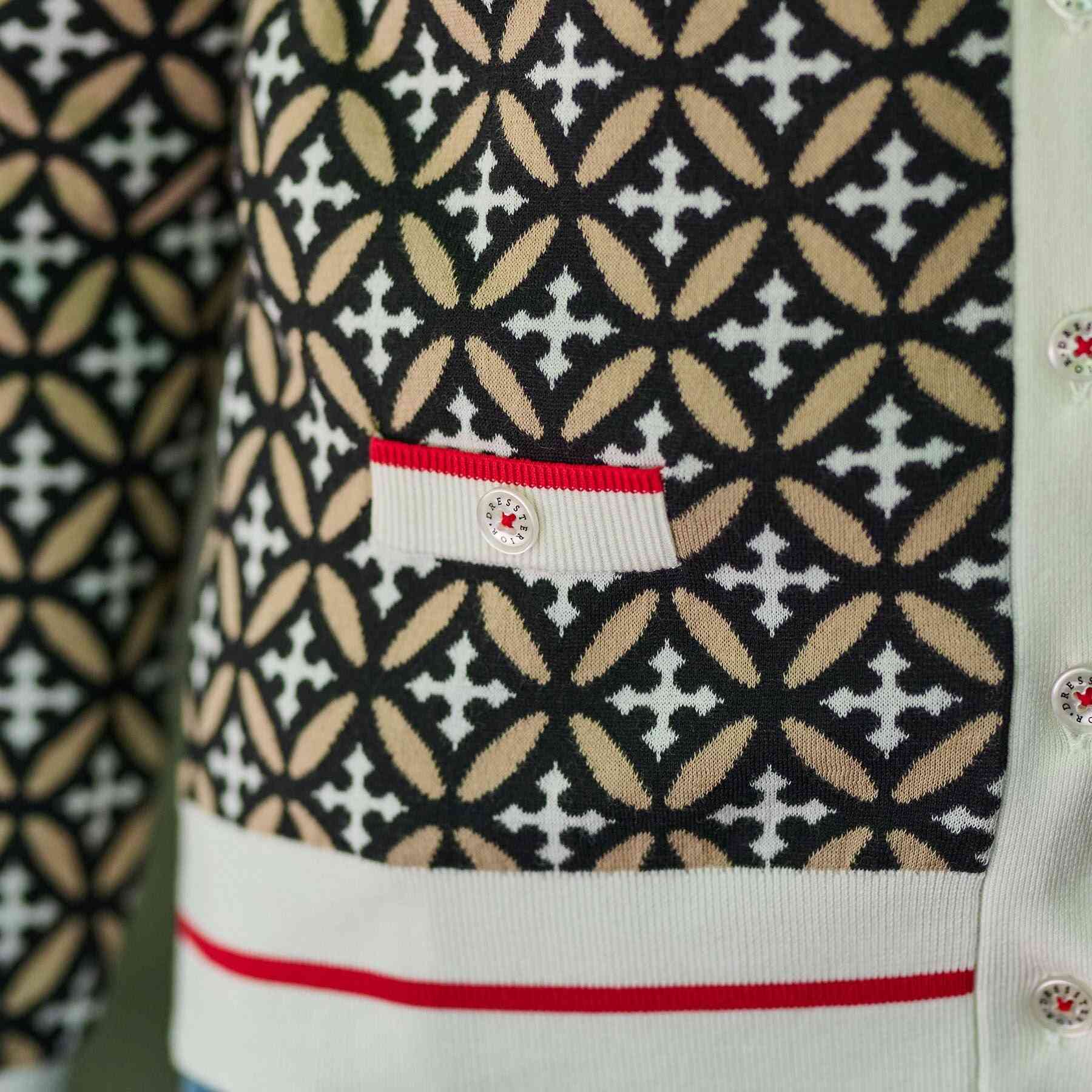 ドレステリア DRESSTERIOR オーバーラップサークルVネックカーディガン (ベージュ(152)) ベージュ(152)