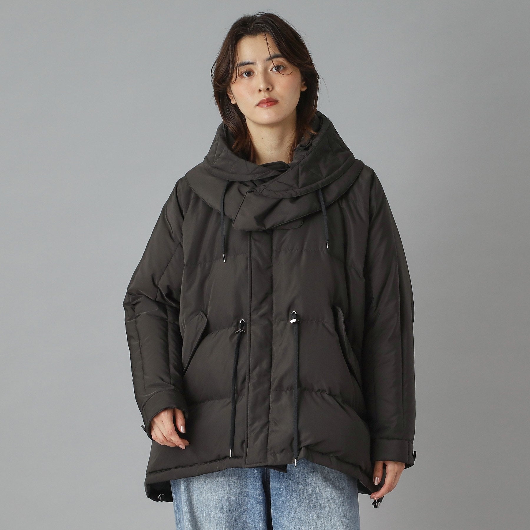 ドレステリア DRESSTERIOR VACHEMENT(ヴァシュモン) ハイカウントタフタ ダウンジャケット (ブラック(019)) ブラック(019)