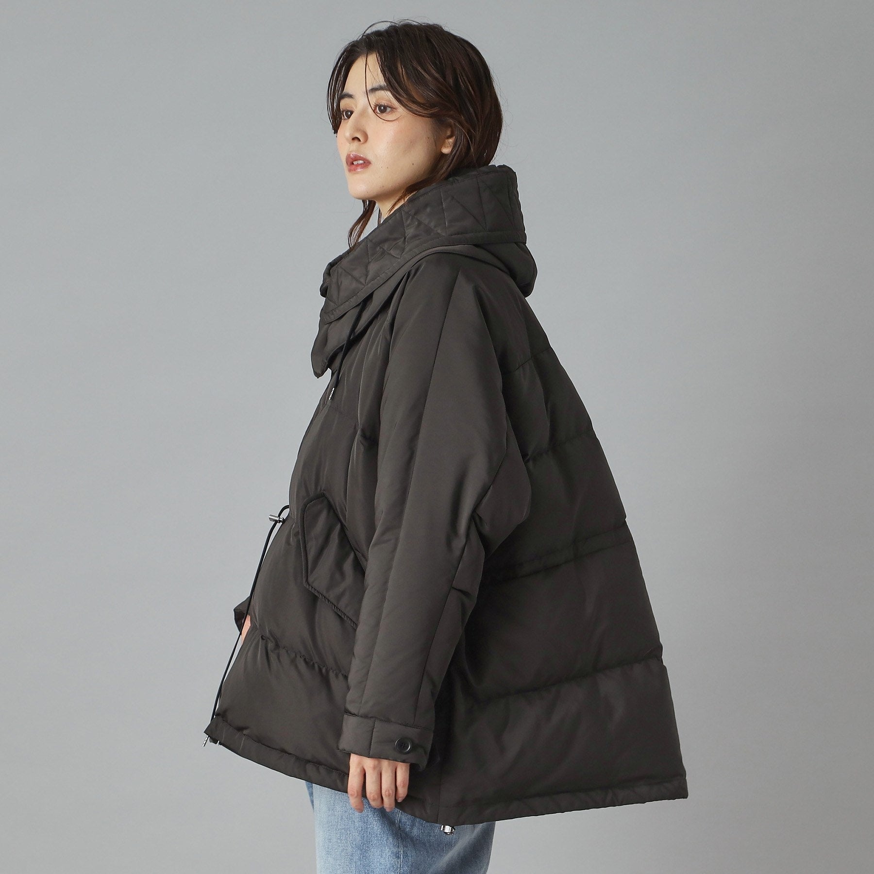 ドレステリア DRESSTERIOR VACHEMENT(ヴァシュモン) ハイカウントタフタ ダウンジャケット (ブラック(019)) ブラック(019)