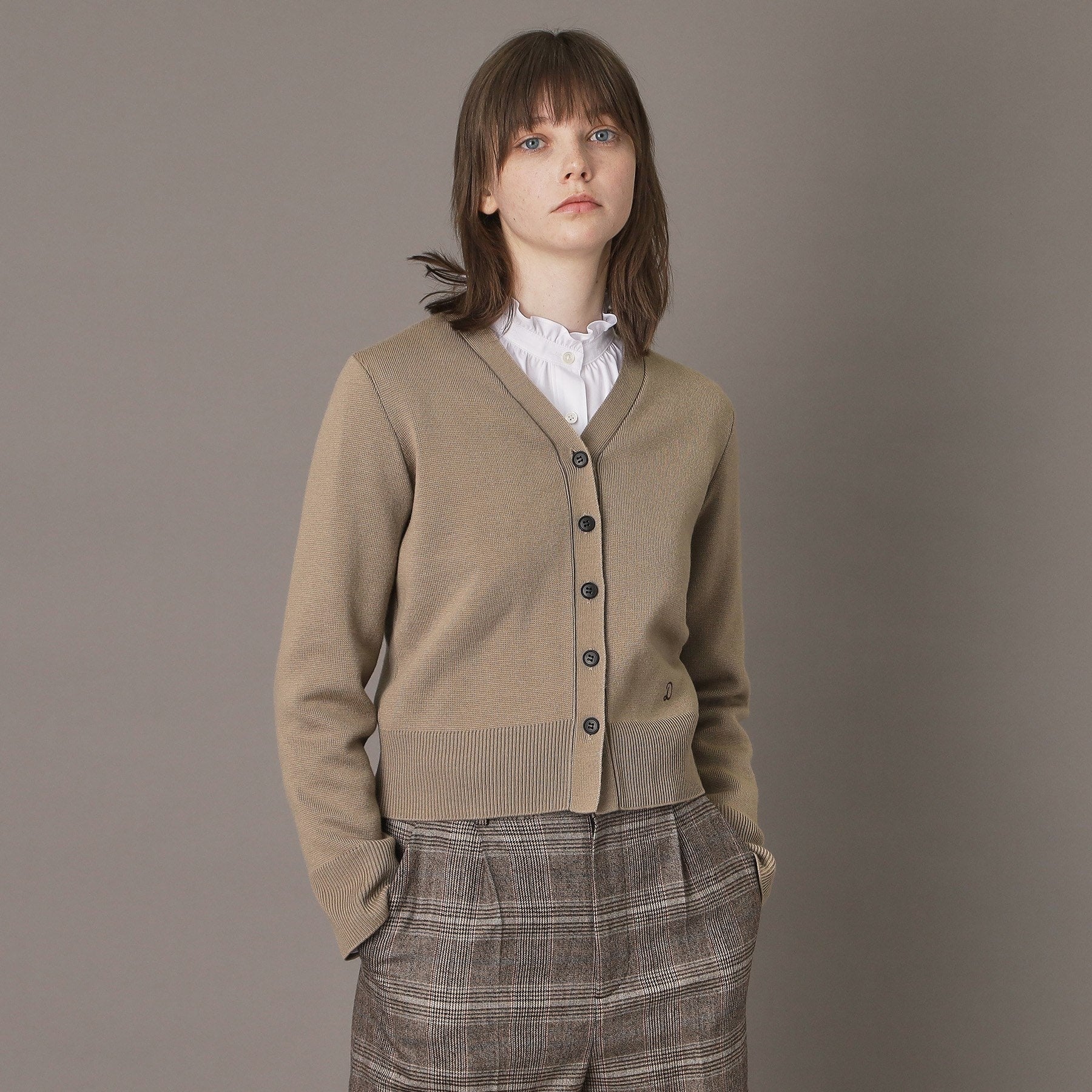 ドレステリア DRESSTERIOR ミラノリブカーディガン (ネイビー(094)) ネイビー(094)