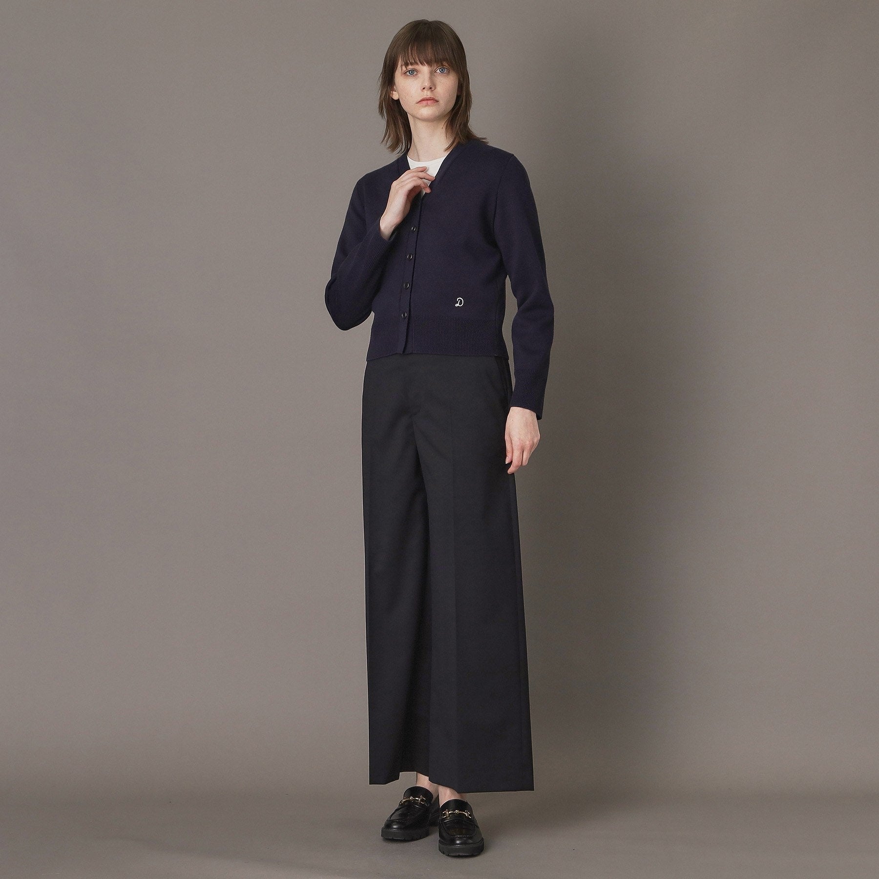 ドレステリア DRESSTERIOR ミラノリブカーディガン (ネイビー(094)) ネイビー(094)