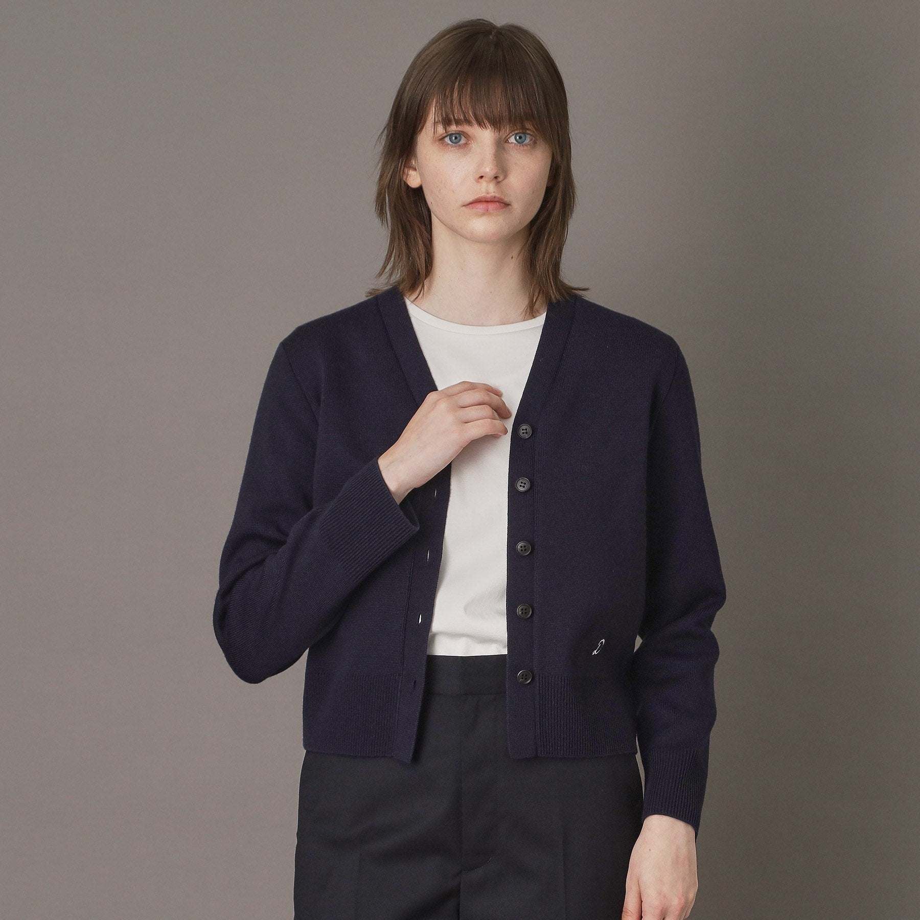 ドレステリア DRESSTERIOR ミラノリブカーディガン (ネイビー(094)) ネイビー(094)