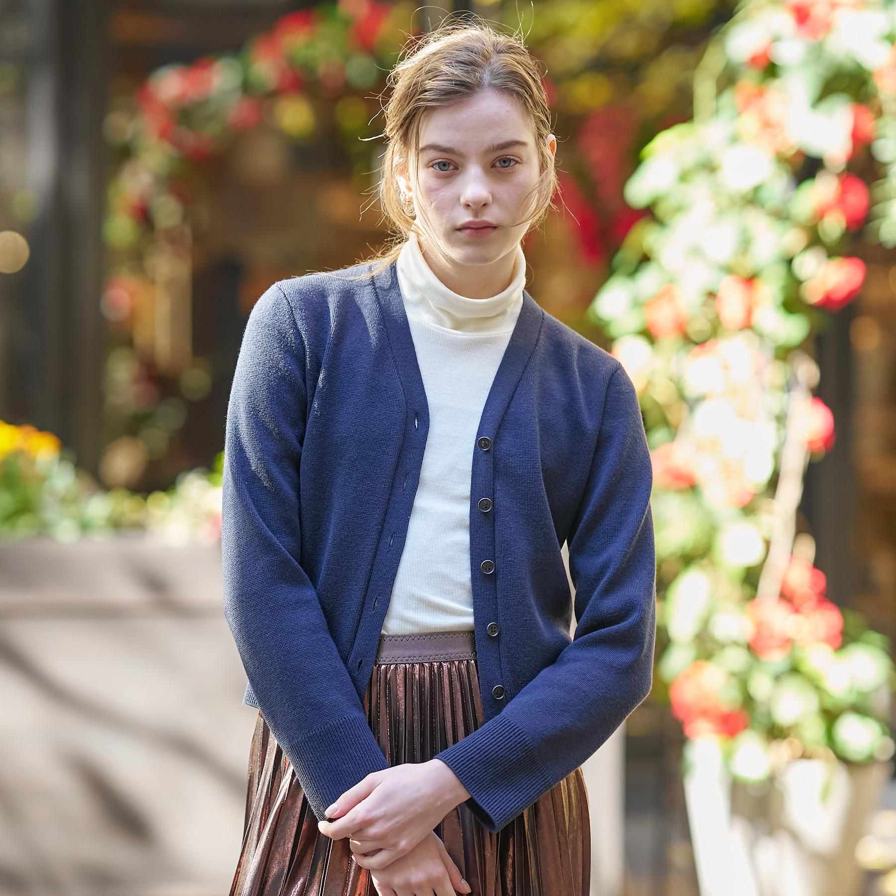 ドレステリア DRESSTERIOR ミラノリブカーディガン (ネイビー(094)) ネイビー(094)