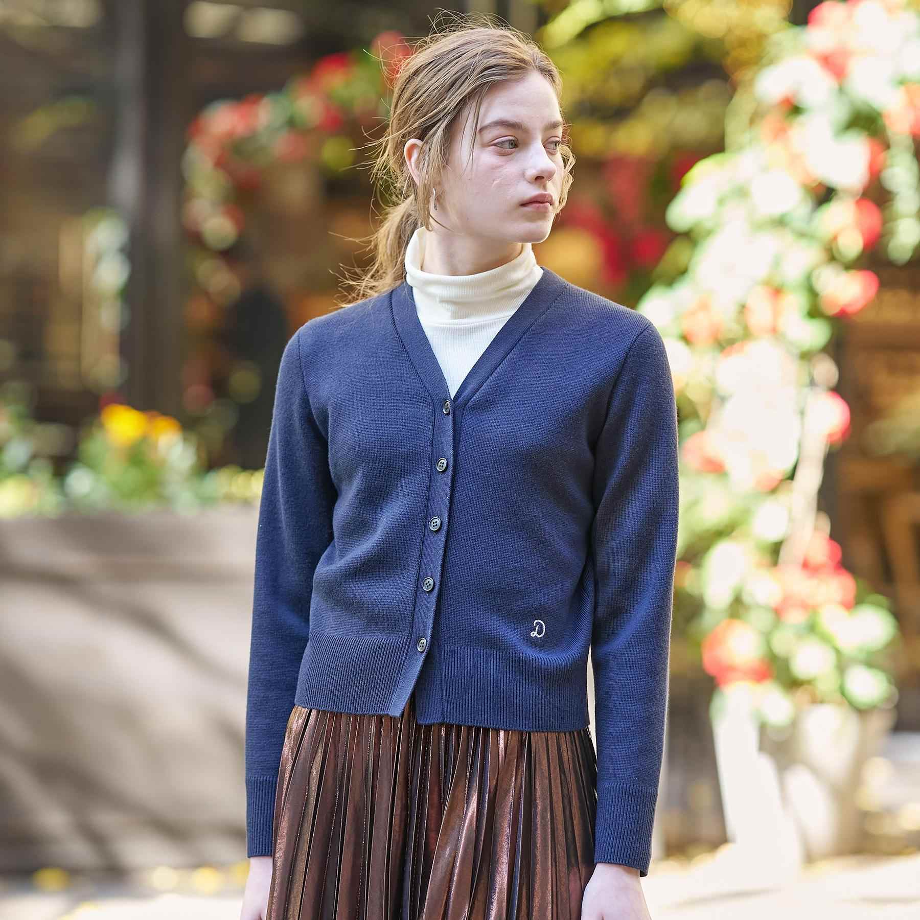 ドレステリア DRESSTERIOR ミラノリブカーディガン (ネイビー(094)) ネイビー(094)