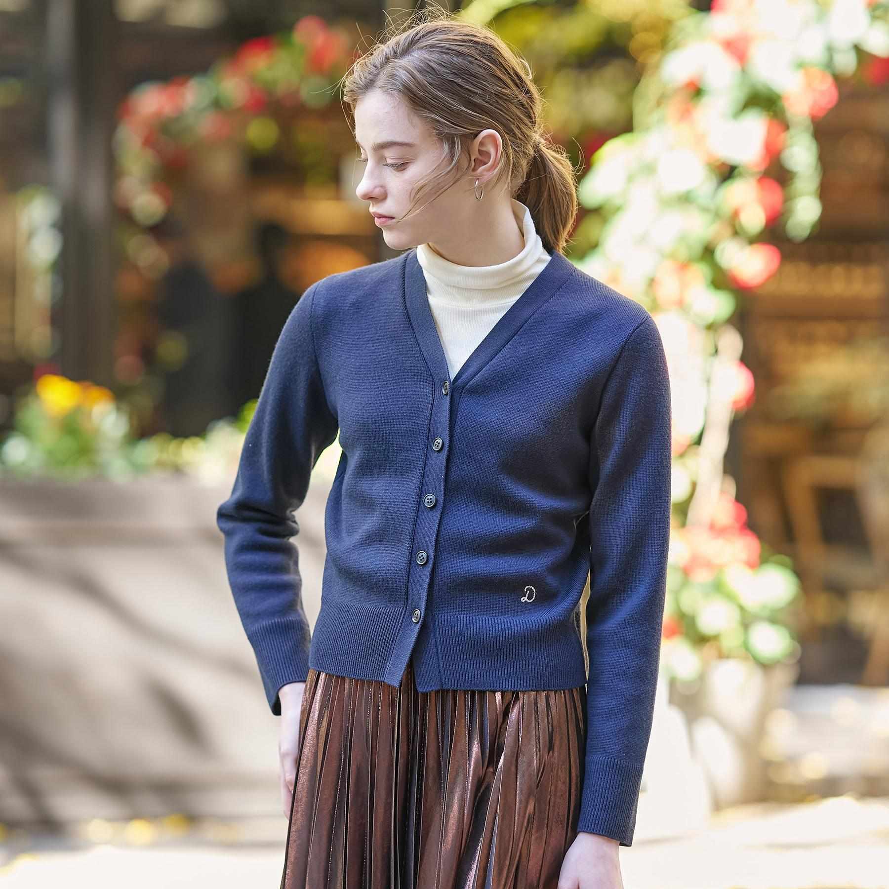 ドレステリア DRESSTERIOR ミラノリブカーディガン (ネイビー(094)) ネイビー(094)