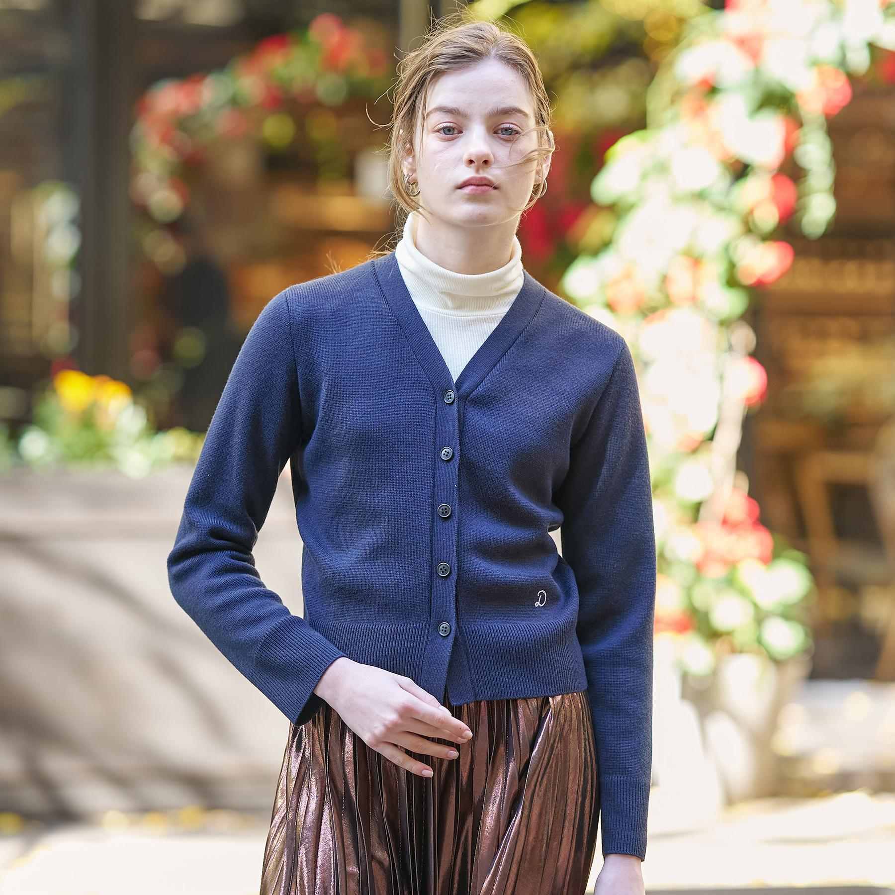 ドレステリア DRESSTERIOR ミラノリブカーディガン (ネイビー(094)) ネイビー(094)