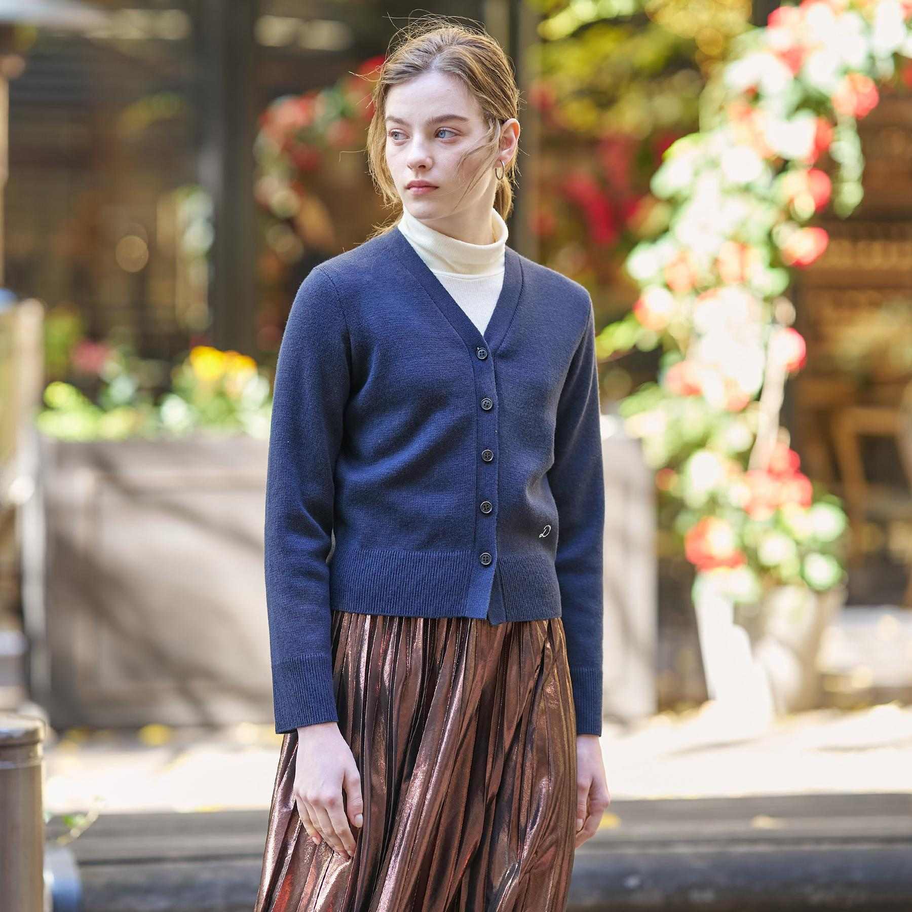 ドレステリア DRESSTERIOR ミラノリブカーディガン (ネイビー(094)) ネイビー(094)