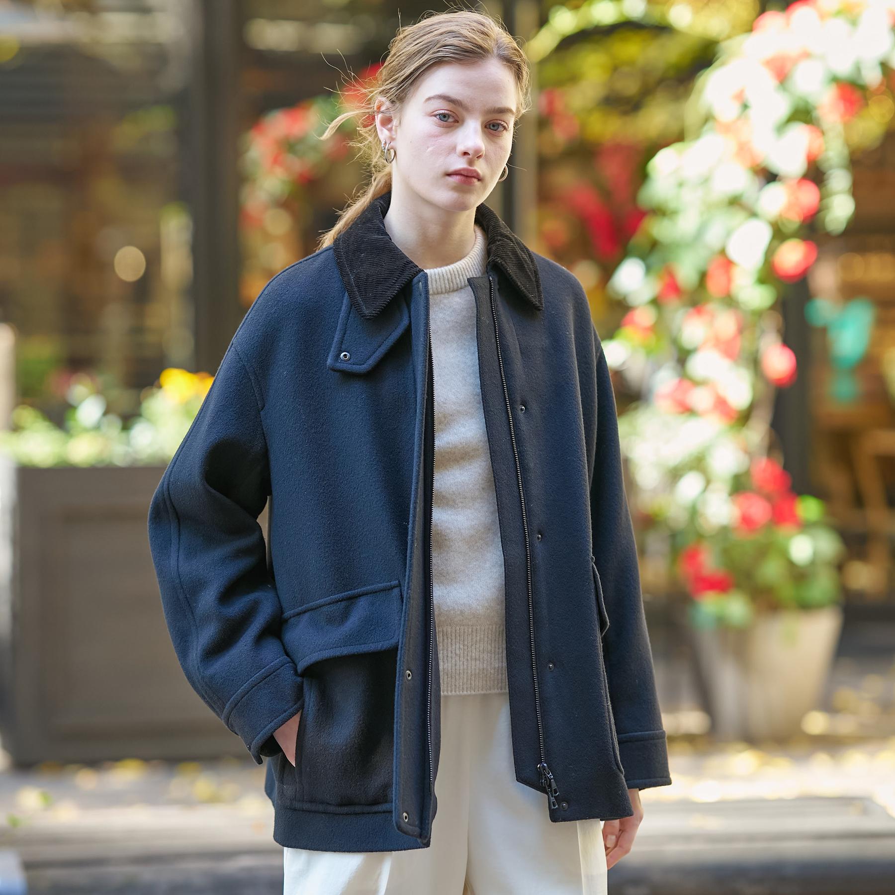 ドレステリア DRESSTERIOR ウールハンティングブルゾン (ブラック(019)) ブラック(019)