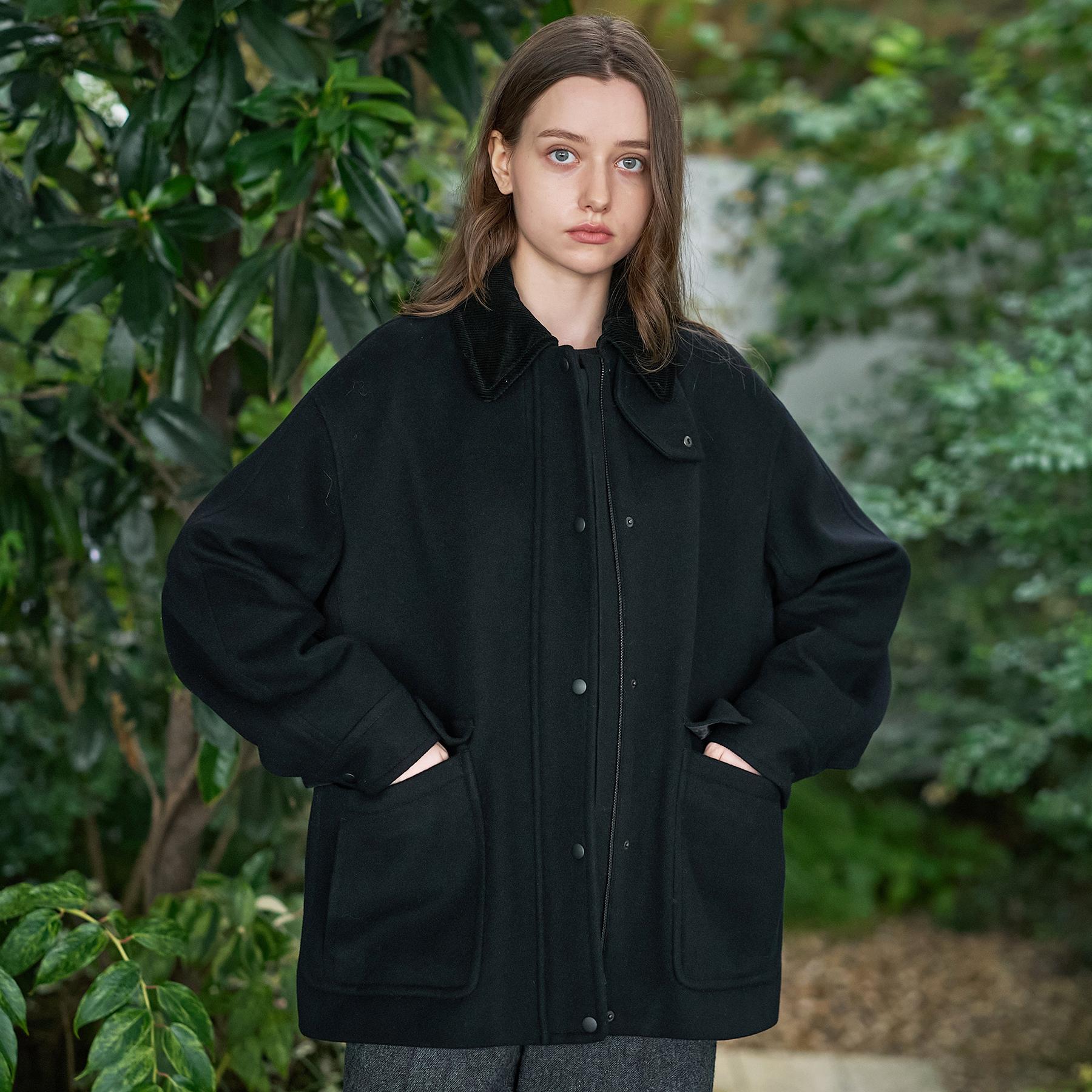 ドレステリア DRESSTERIOR ウールハンティングブルゾン (ブラック(019)) ブラック(019)