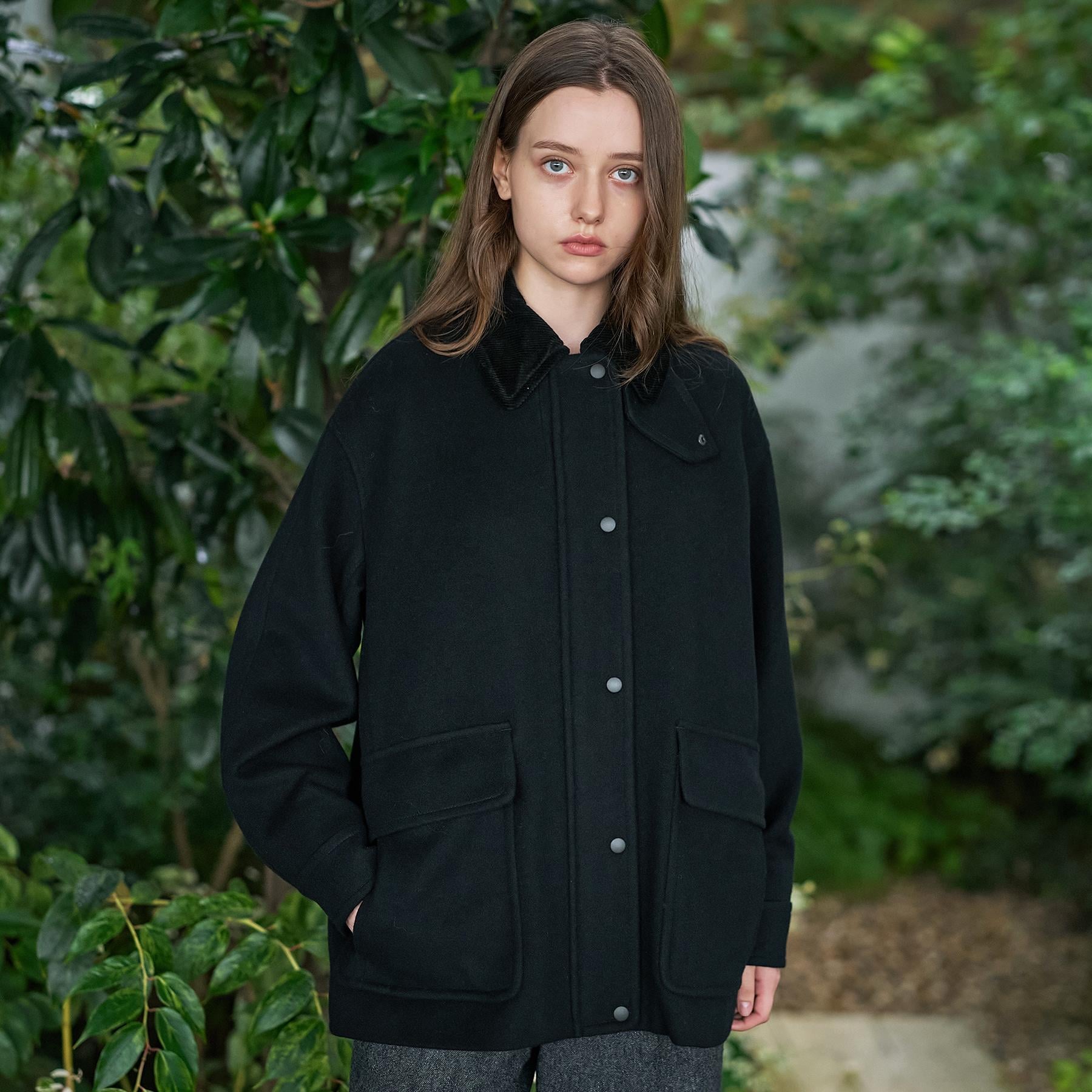 ドレステリア DRESSTERIOR ウールハンティングブルゾン (ブラック(019)) ブラック(019)