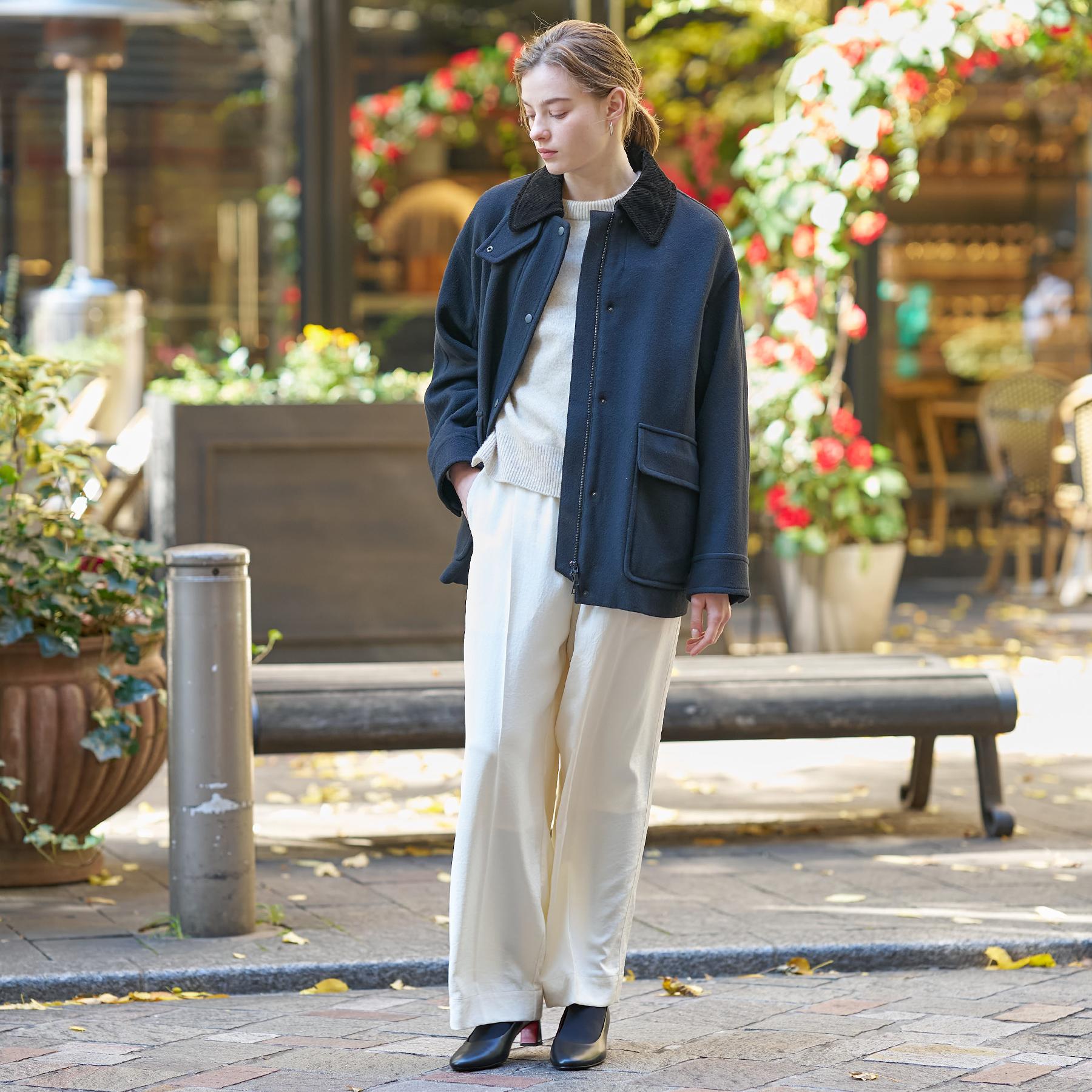 ドレステリア DRESSTERIOR ウールハンティングブルゾン (ブラック(019)) ブラック(019)