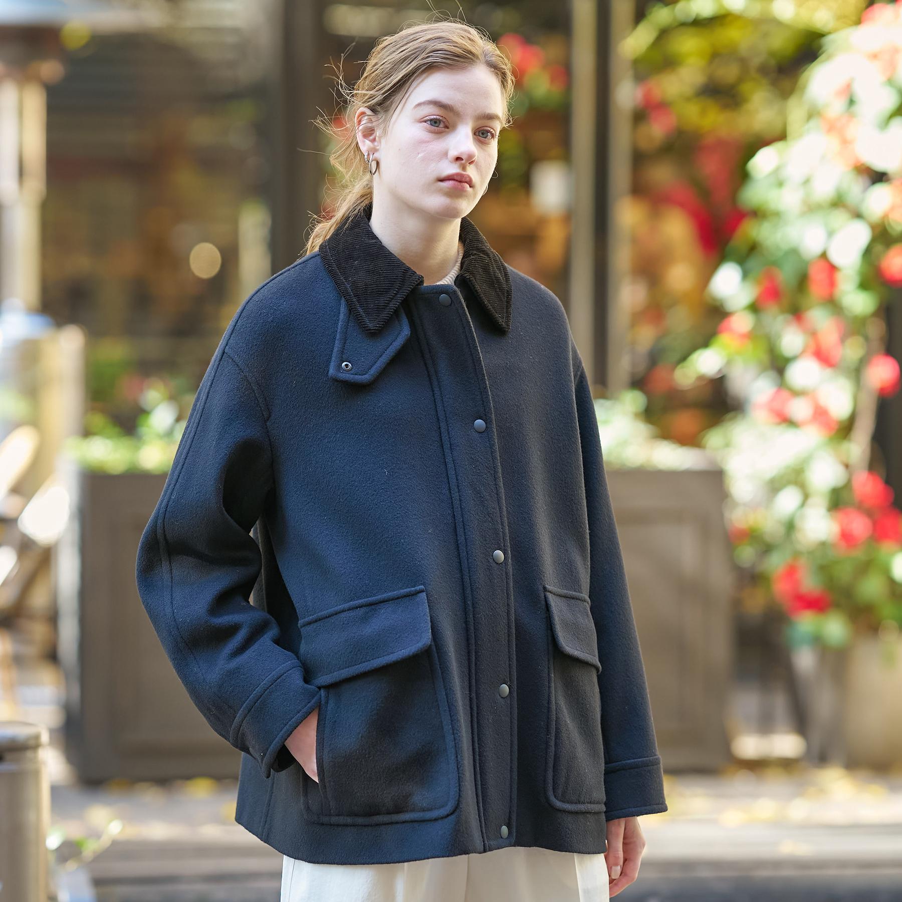 ドレステリア DRESSTERIOR ウールハンティングブルゾン (ブラック(019)) ブラック(019)