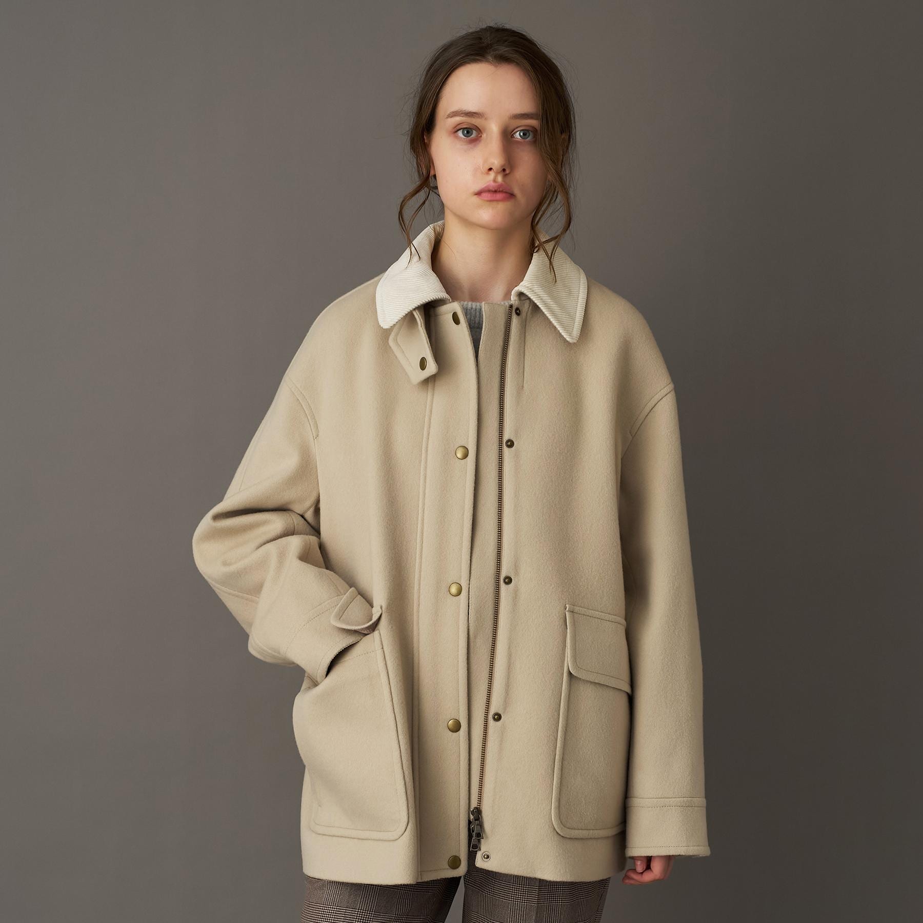 ドレステリア DRESSTERIOR ウールハンティングブルゾン (ベージュ(552)) ベージュ(552)