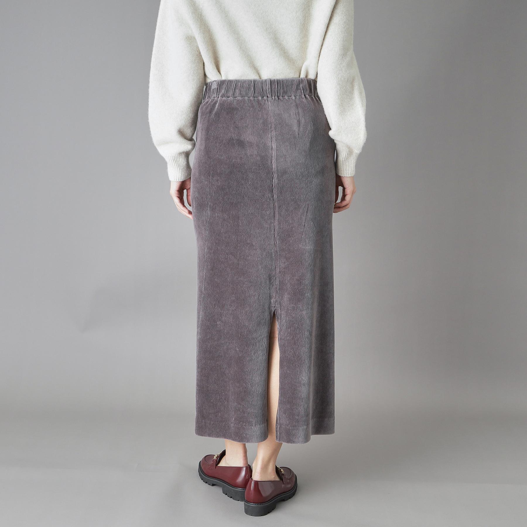 ドレステリア DRESSTERIOR コーデュロイジャージタイトスカート (ライトグレー(011)) ライトグレー(011)