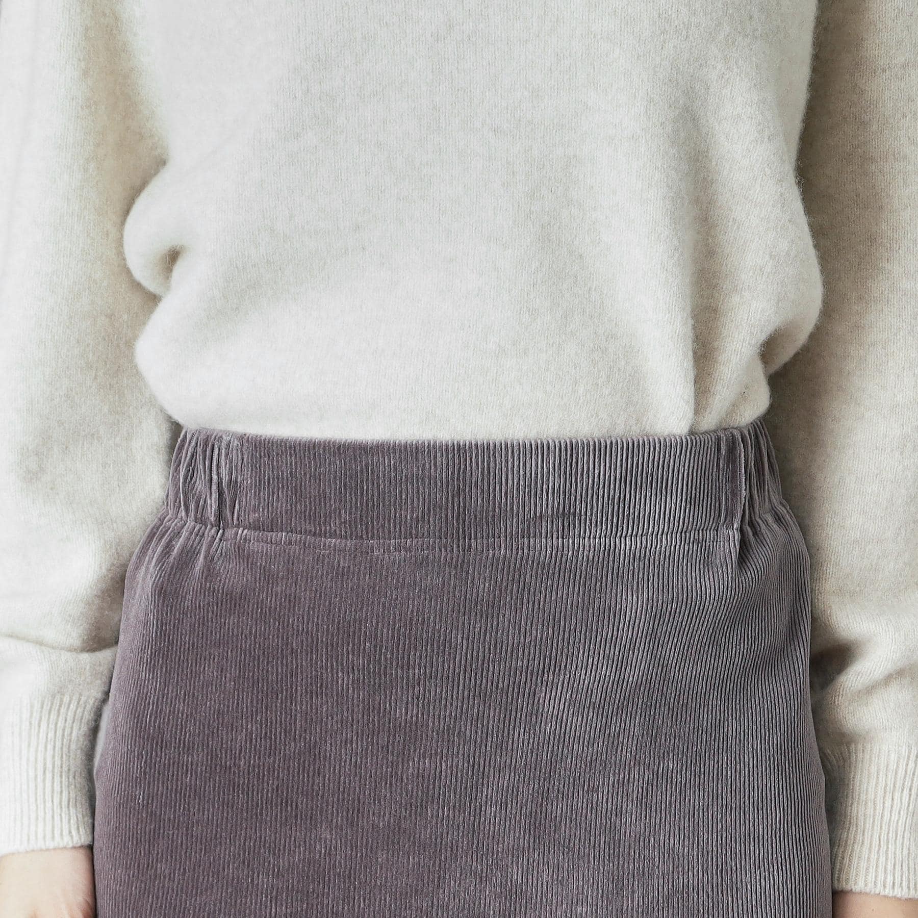ドレステリア DRESSTERIOR コーデュロイジャージタイトスカート (ライトグレー(011)) ライトグレー(011)