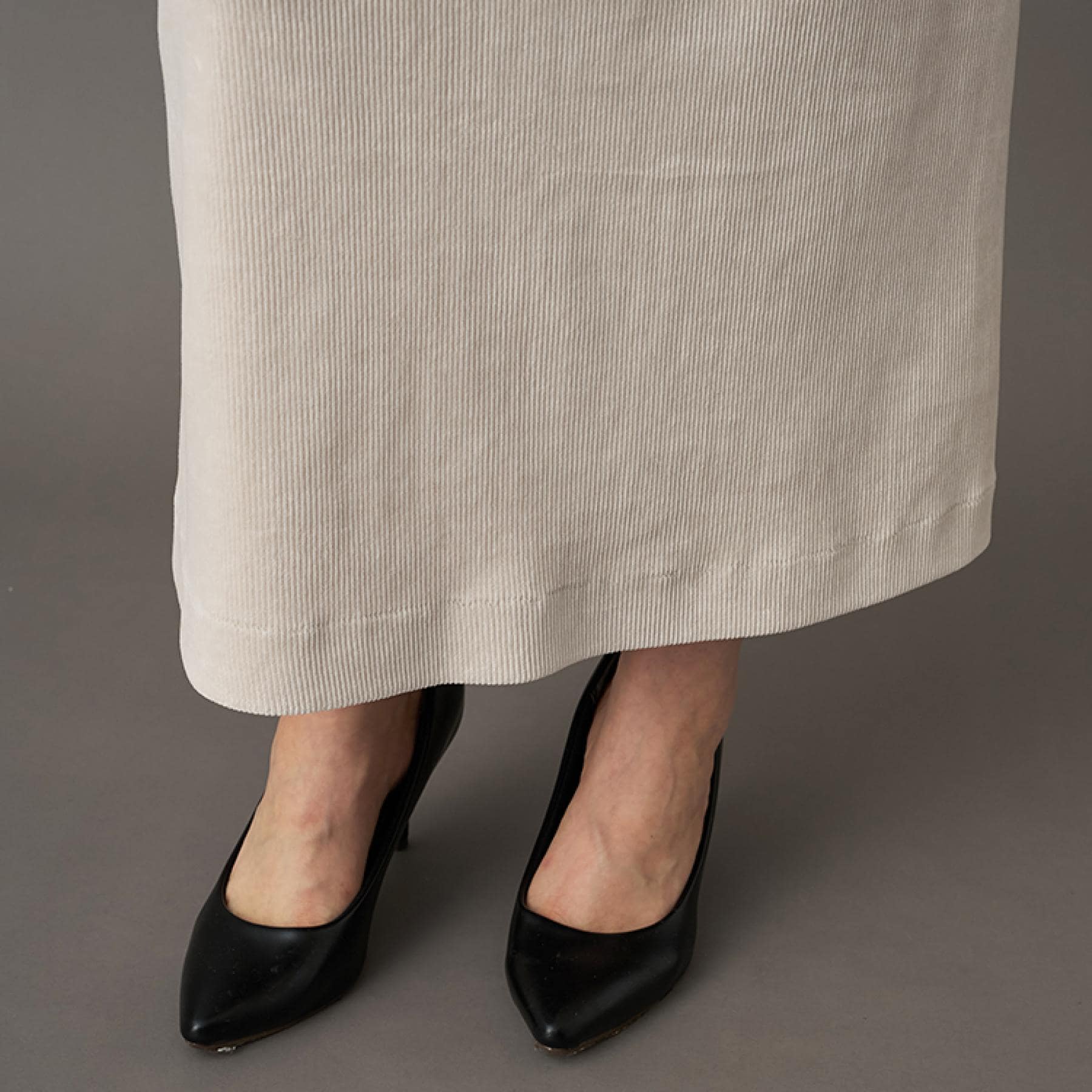 ドレステリア DRESSTERIOR コーデュロイジャージタイトスカート (ライトグレー(011)) ライトグレー(011)