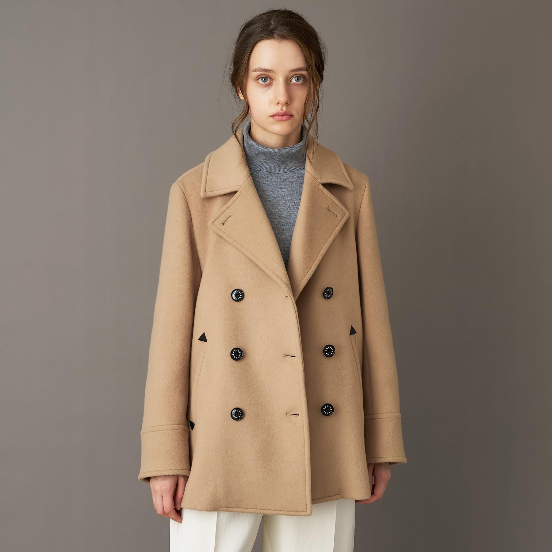 ドレステリア DRESSTERIOR Super140‘sAラインPコート (ベージュ(052)) ベージュ(052)