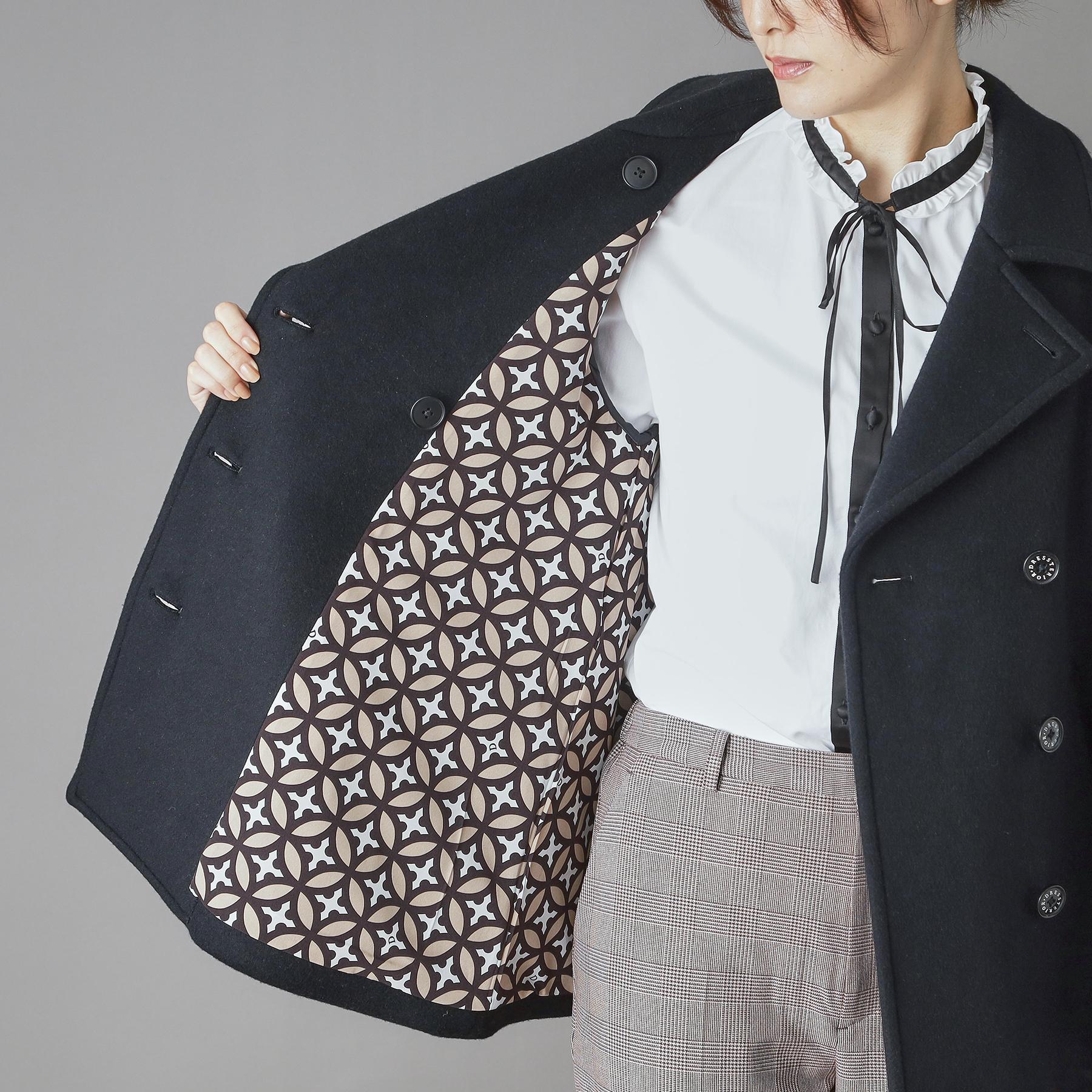 ドレステリア DRESSTERIOR Super140‘sAラインPコート (ベージュ(052)) ベージュ(052)